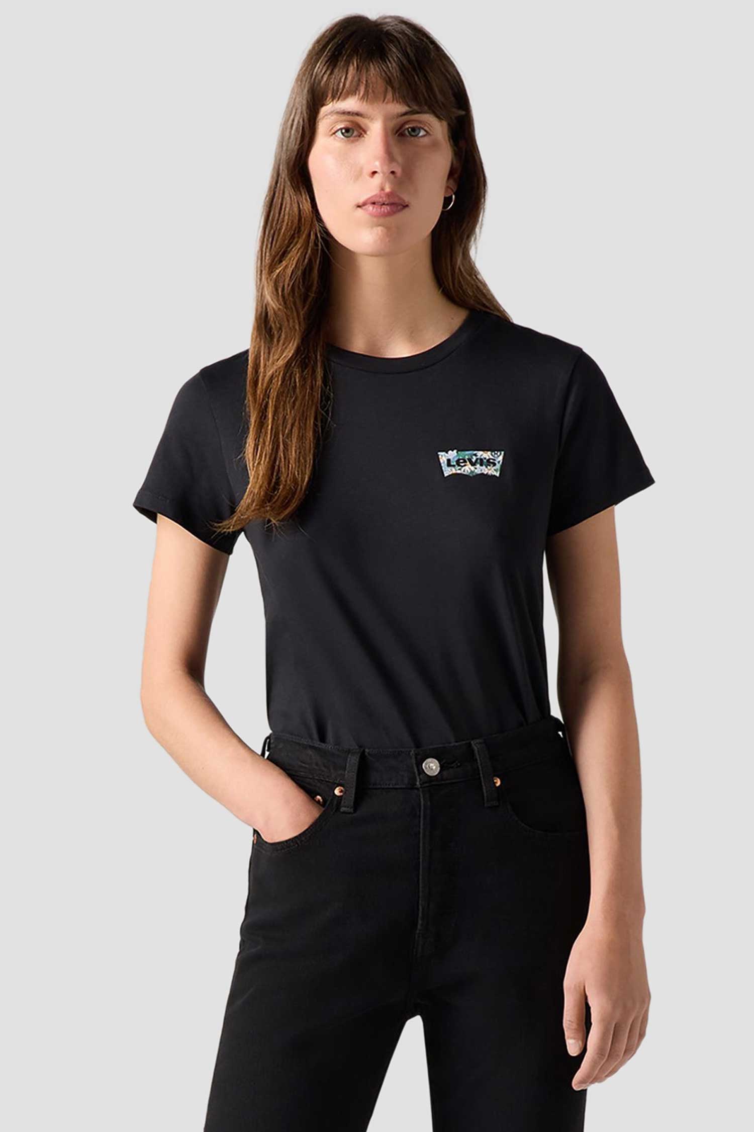 Женская черная футболка Levi’s® 17369;2933