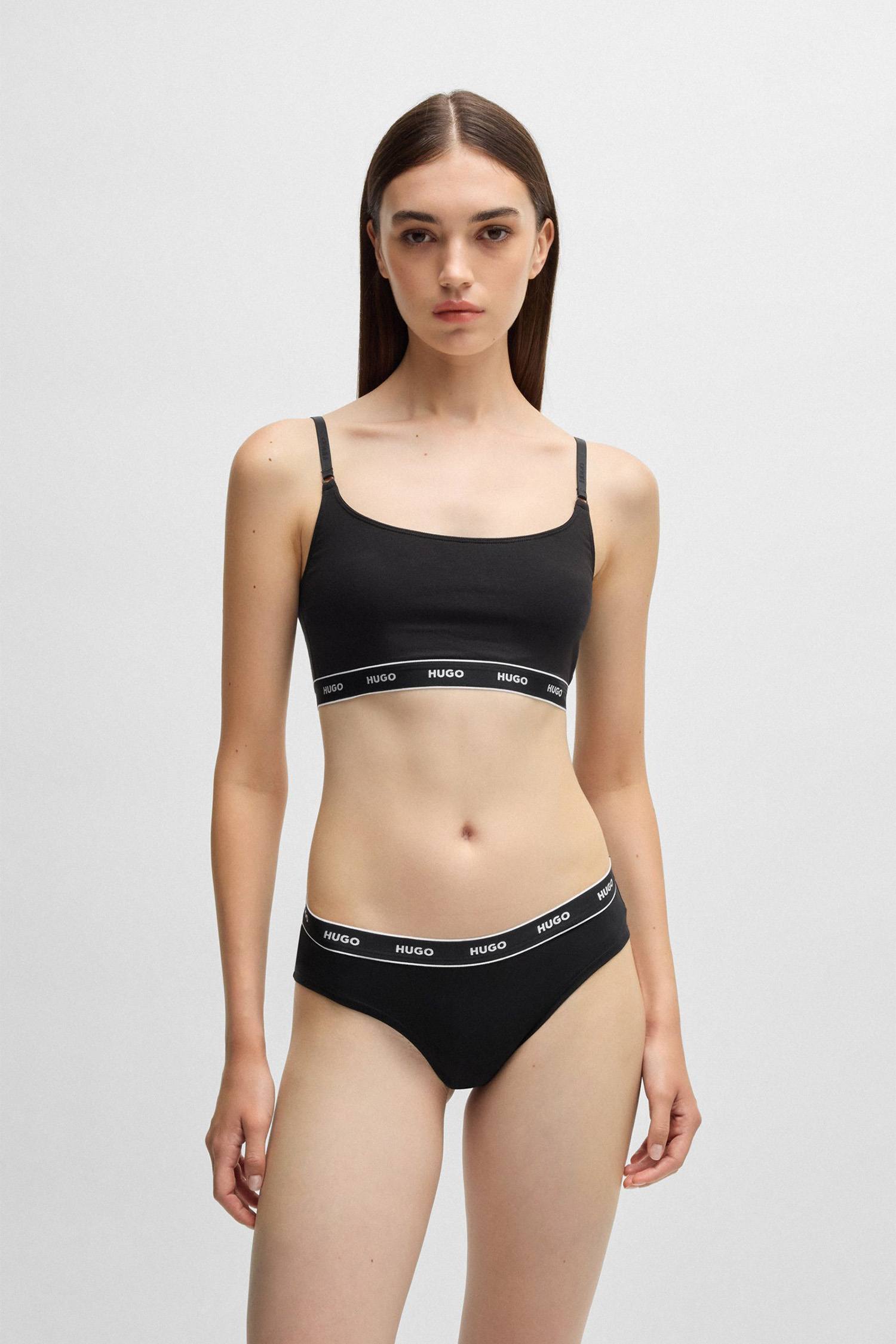 Женский черный топ (2 шт) HUGO 50495872;998