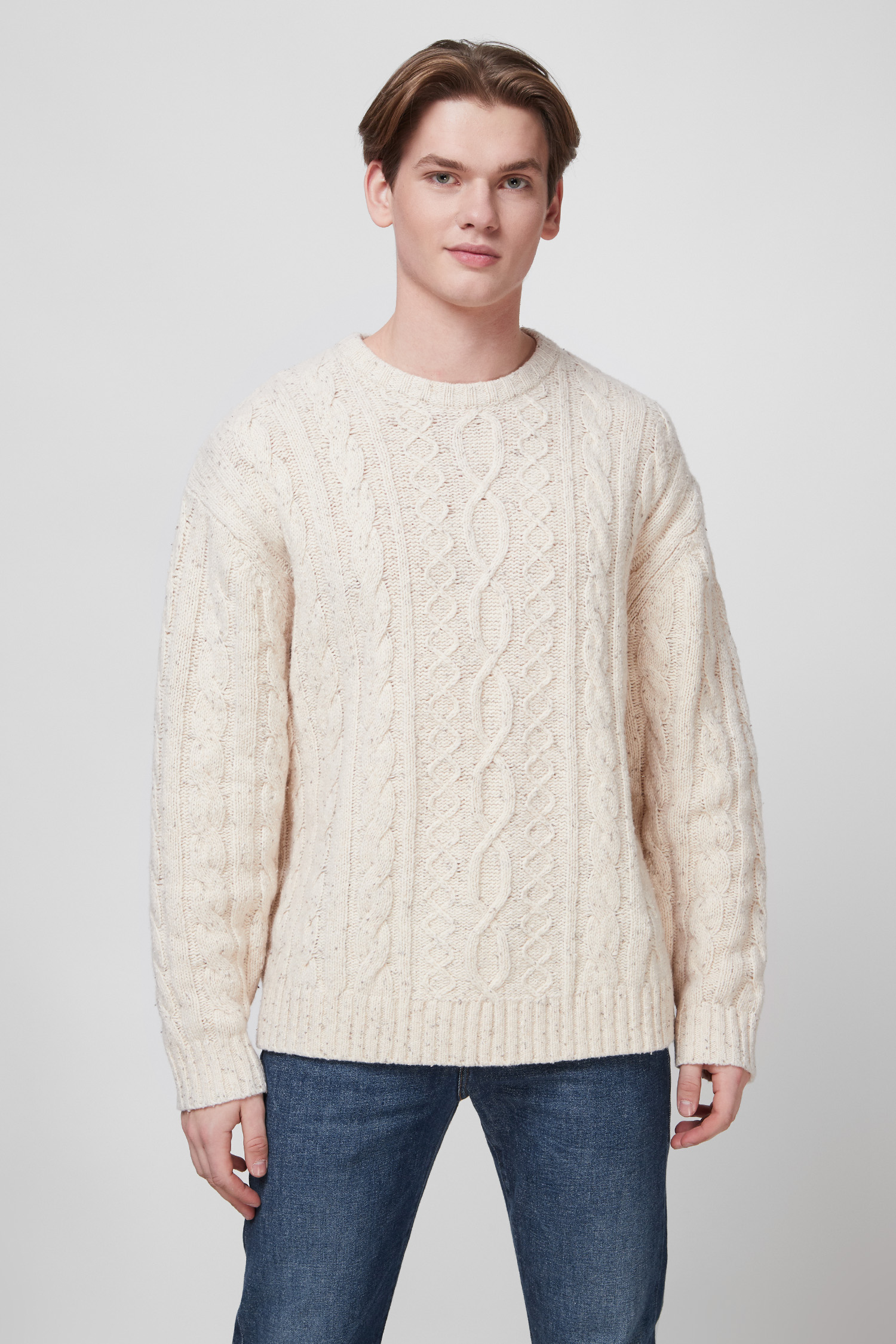 Бежевый шерстяной свитер для парней Levi’s® A0732;0000