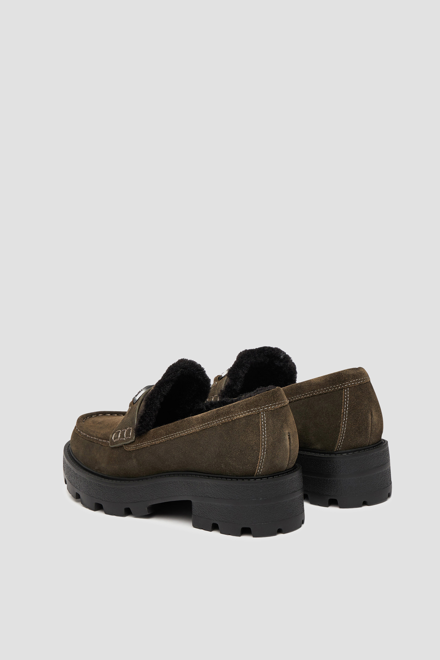 Жіночі темно-зелені замшеві лофери Guess FLFYKY.SUE14;GREEN