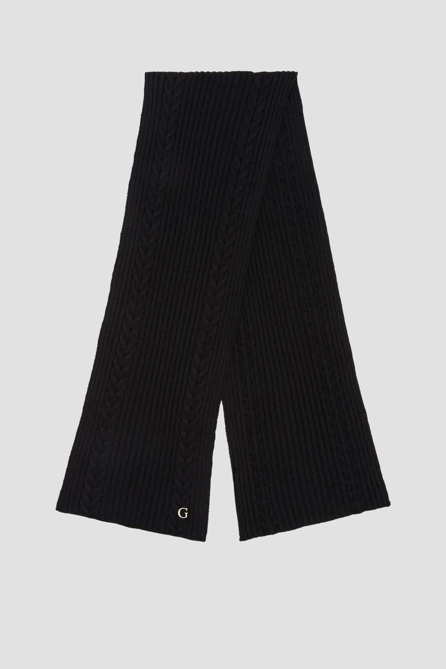 Женский черный шарф Guess AW5383.POL03;BLA