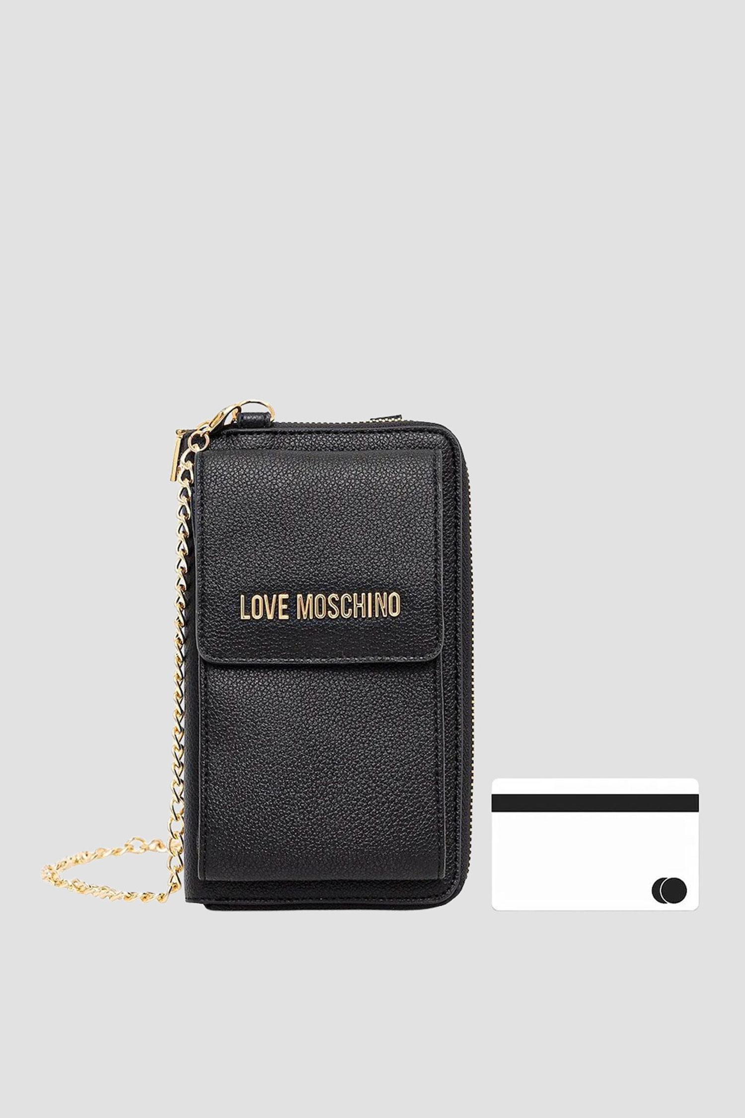 Жіноча чорна сумка для телефону Moschino JC5701PP1N.LD0;000