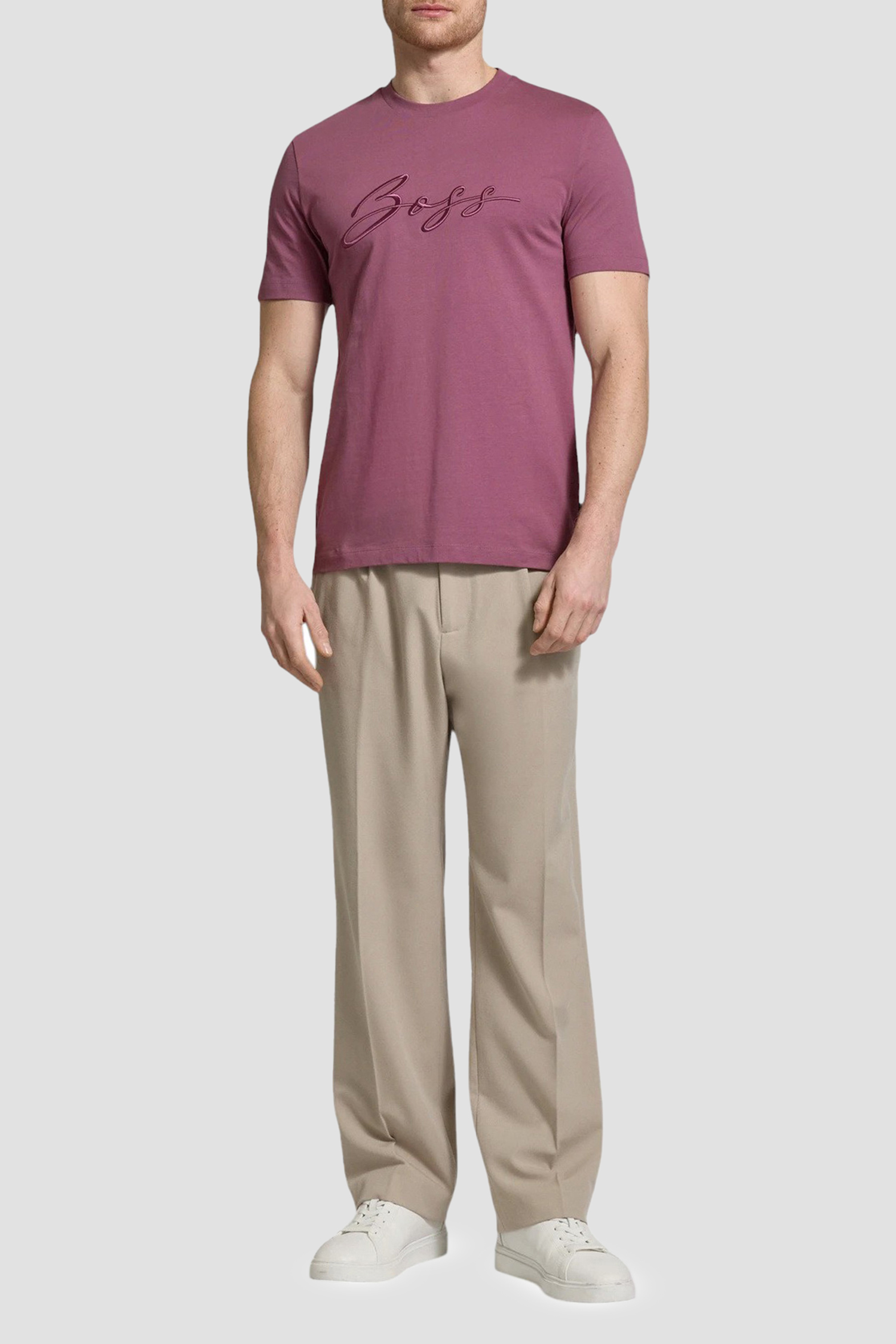 Мужская розовая футболка BOSS 50531309;524