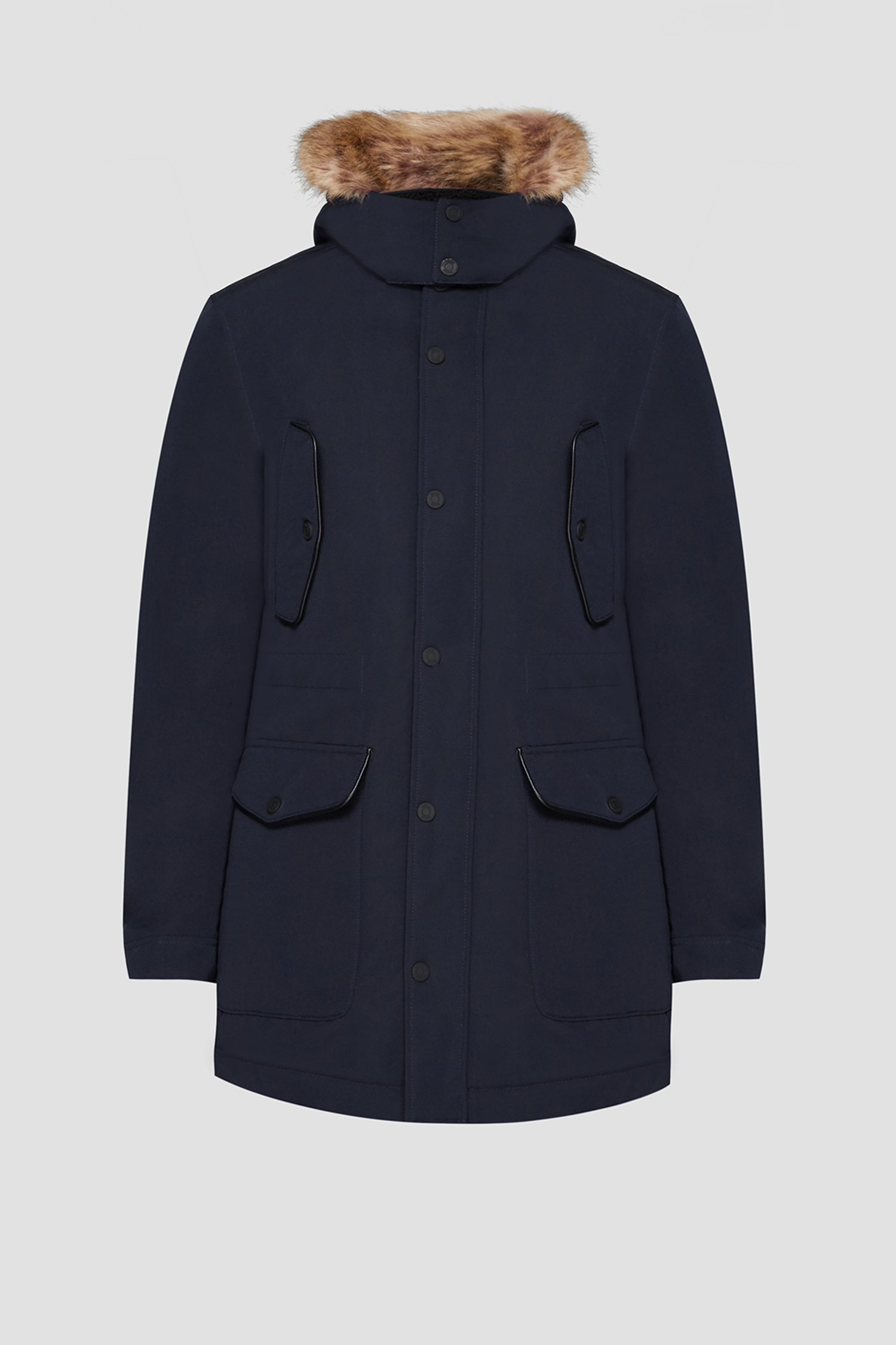 Мужская темно-синяя пуховая парка Guess M1BL23.WE6Z2;G7V2