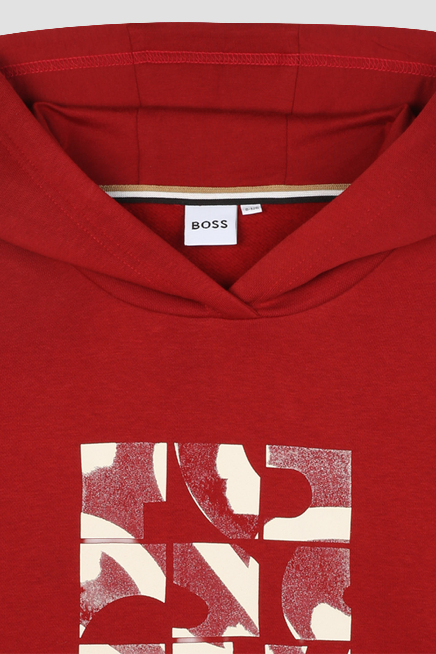 Дитяче червоне худі BOSS kids J52353;96D