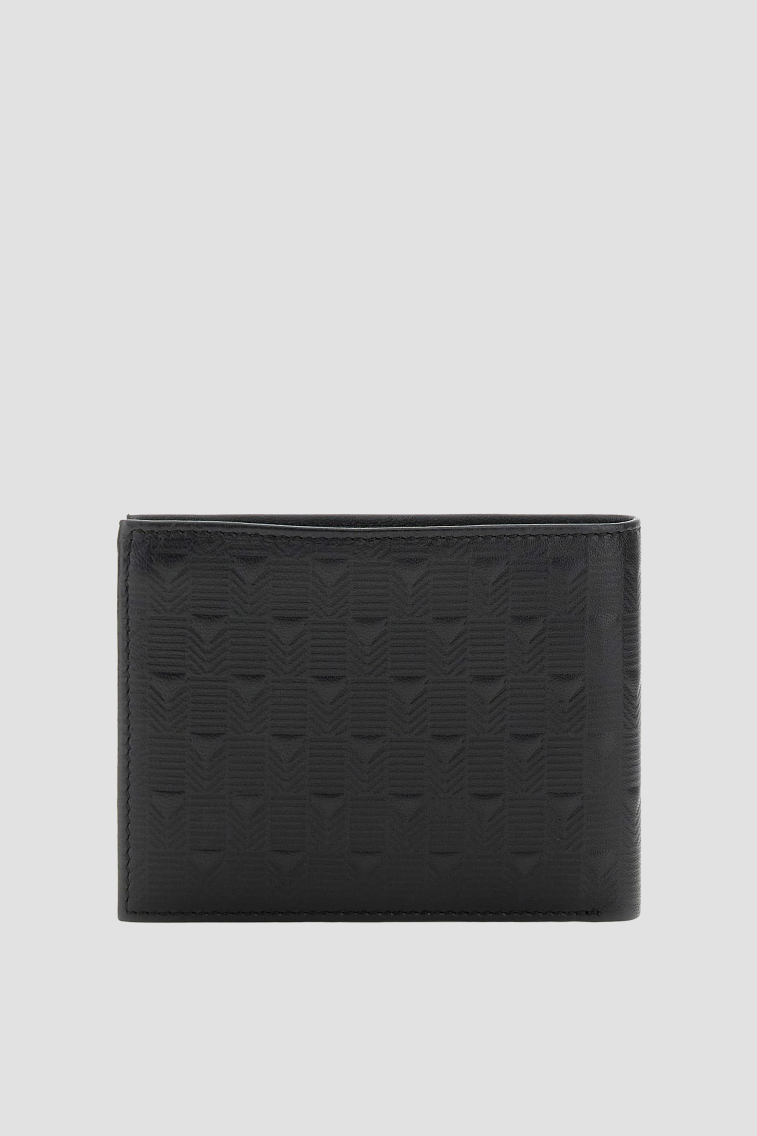 Чоловічий чорний шкіряний гаманець Guess SMMADL.LEA27;BLA