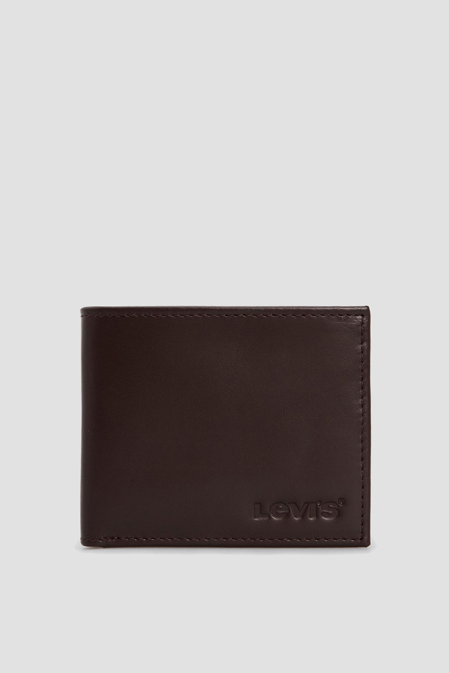 Коричневый кожаный кошелек для парней Levi’s® 233685;4.28