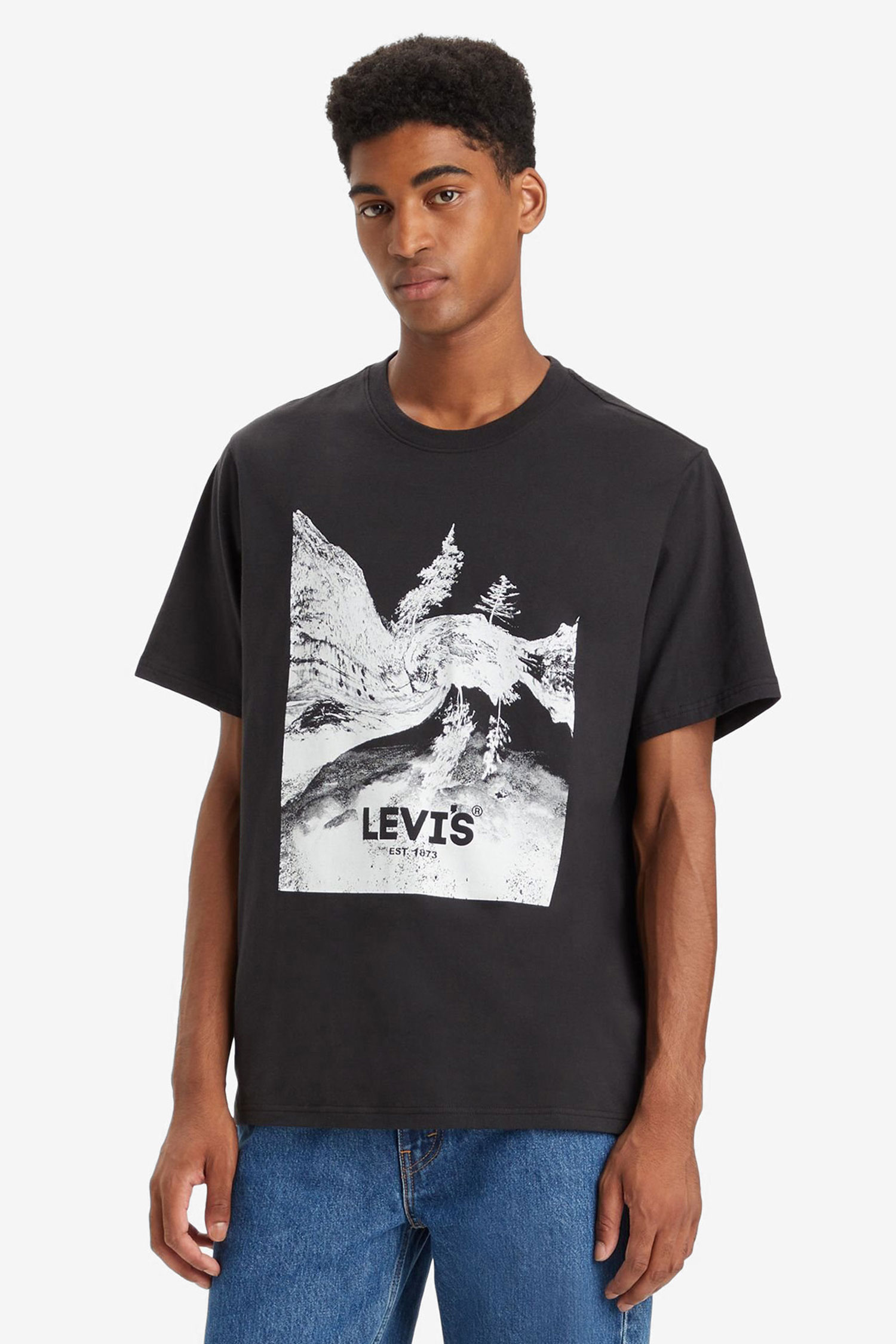 Мужская черная футболка Levi’s® 16143;1370