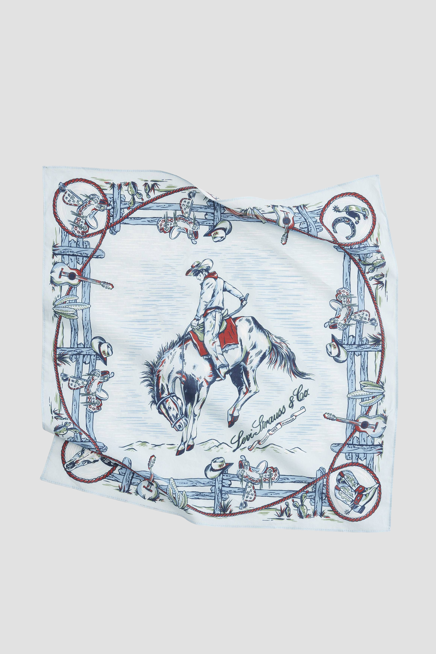 Чоловіча блакитна бандана з візерунком Levi’s® 005CX;0001
