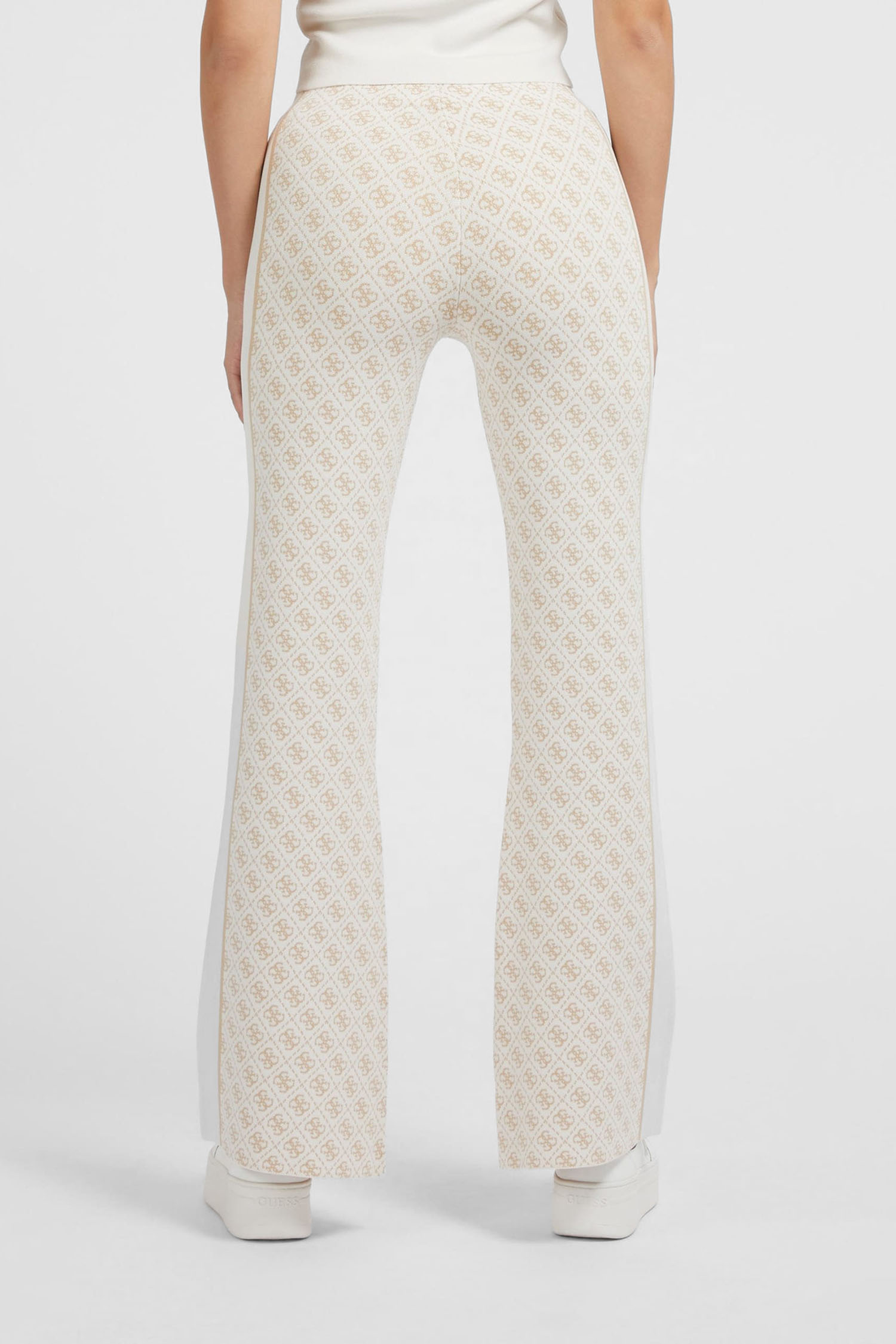Женские белые брюки с узором Guess W3YB38.Z37K0;F1GL