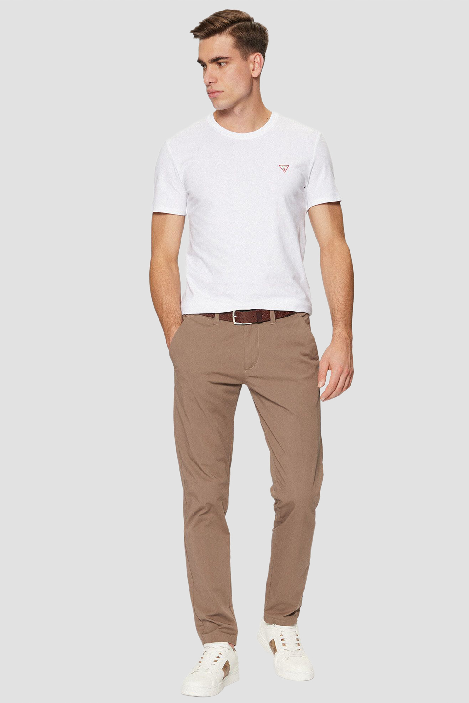 Чоловіча біла футболка Guess M2YI24.J1314;G011