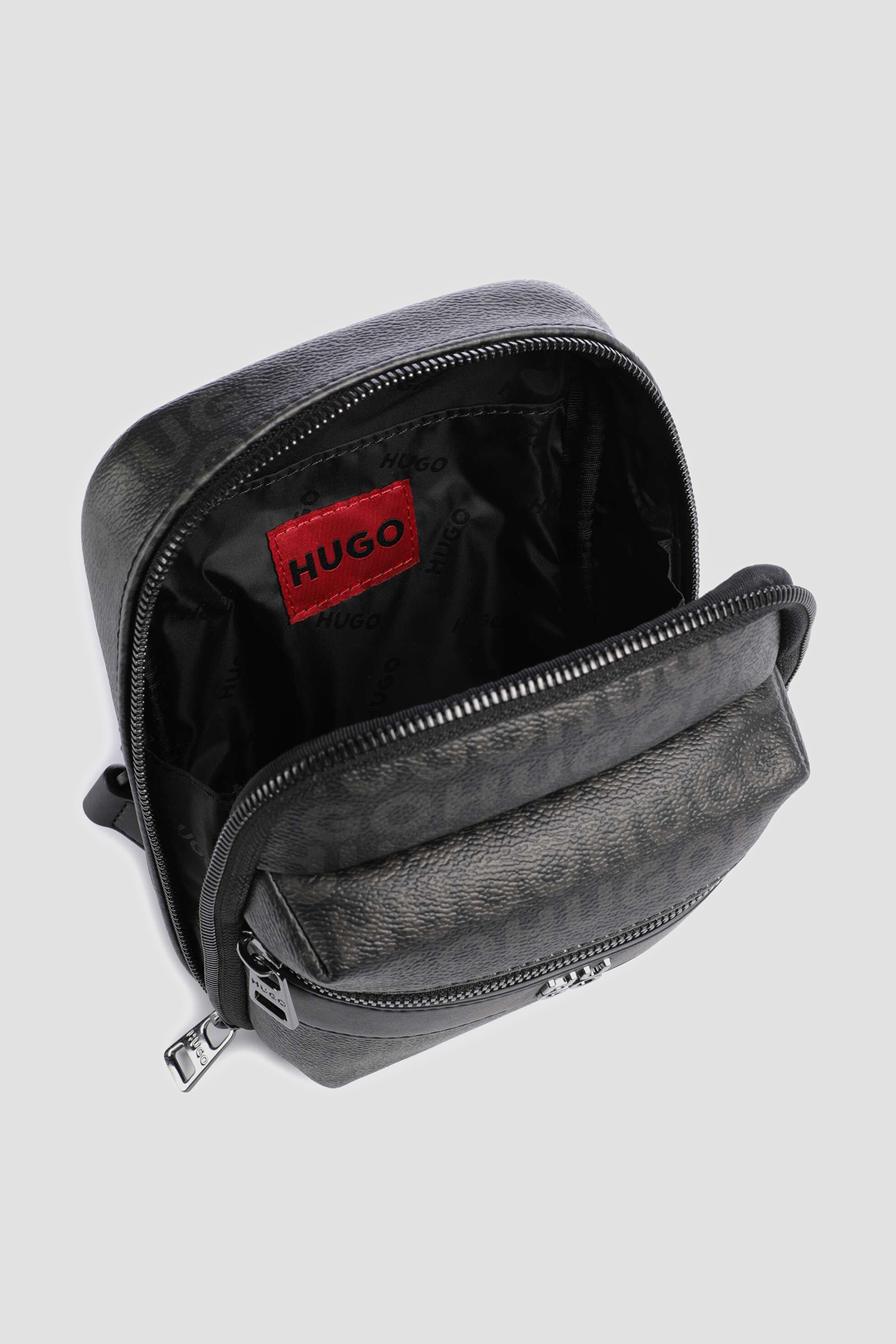 Чоловіча чорна сумка з візерунком HUGO 50564323;001
