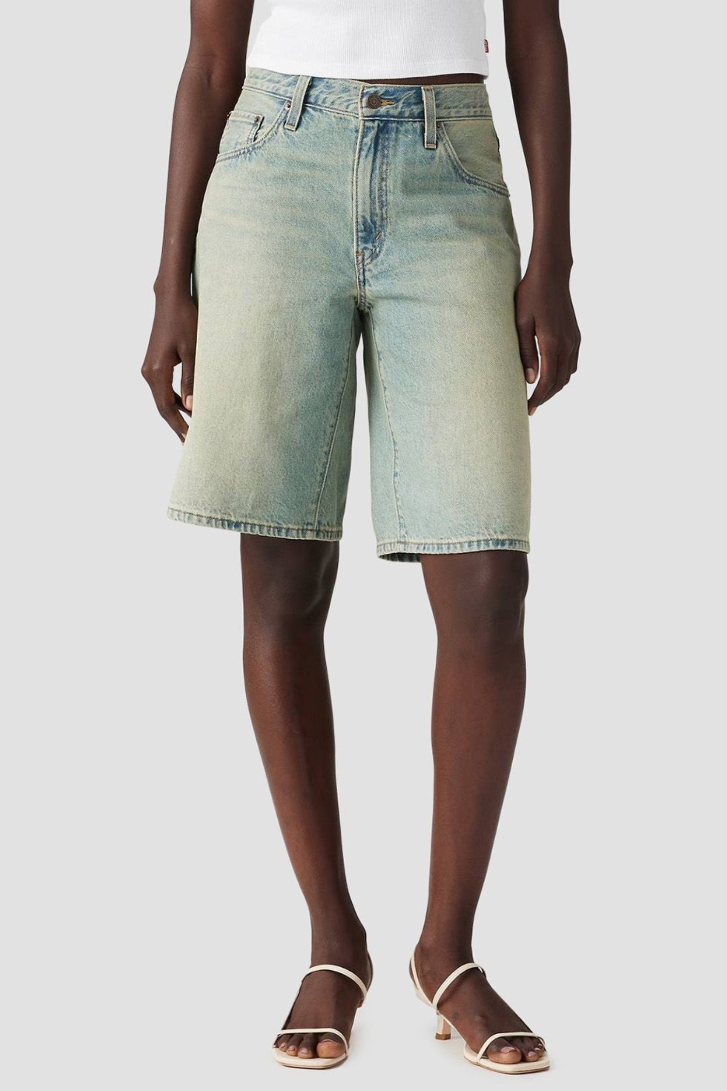 Жіночі блакитні джинсові шорти Baggy Dad Levi’s® 000MJ;0002
