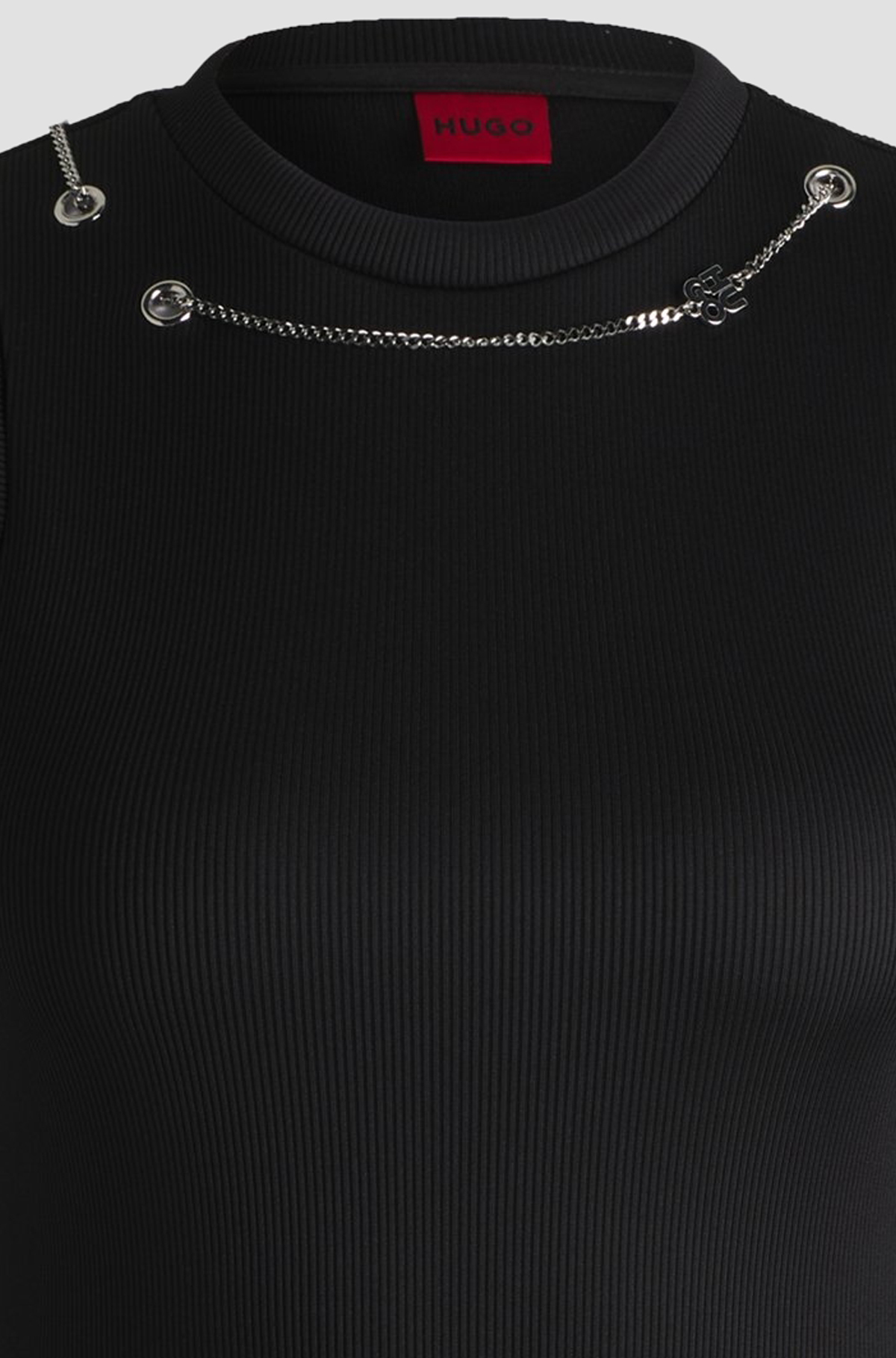 Жіночий чорний топ HUGO 50534050;001