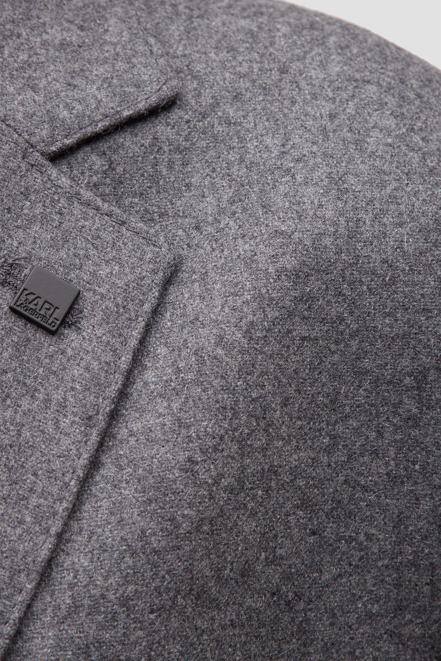 Чоловічий сірий вовняний блейзер Karl Lagerfeld 544001.155280;941