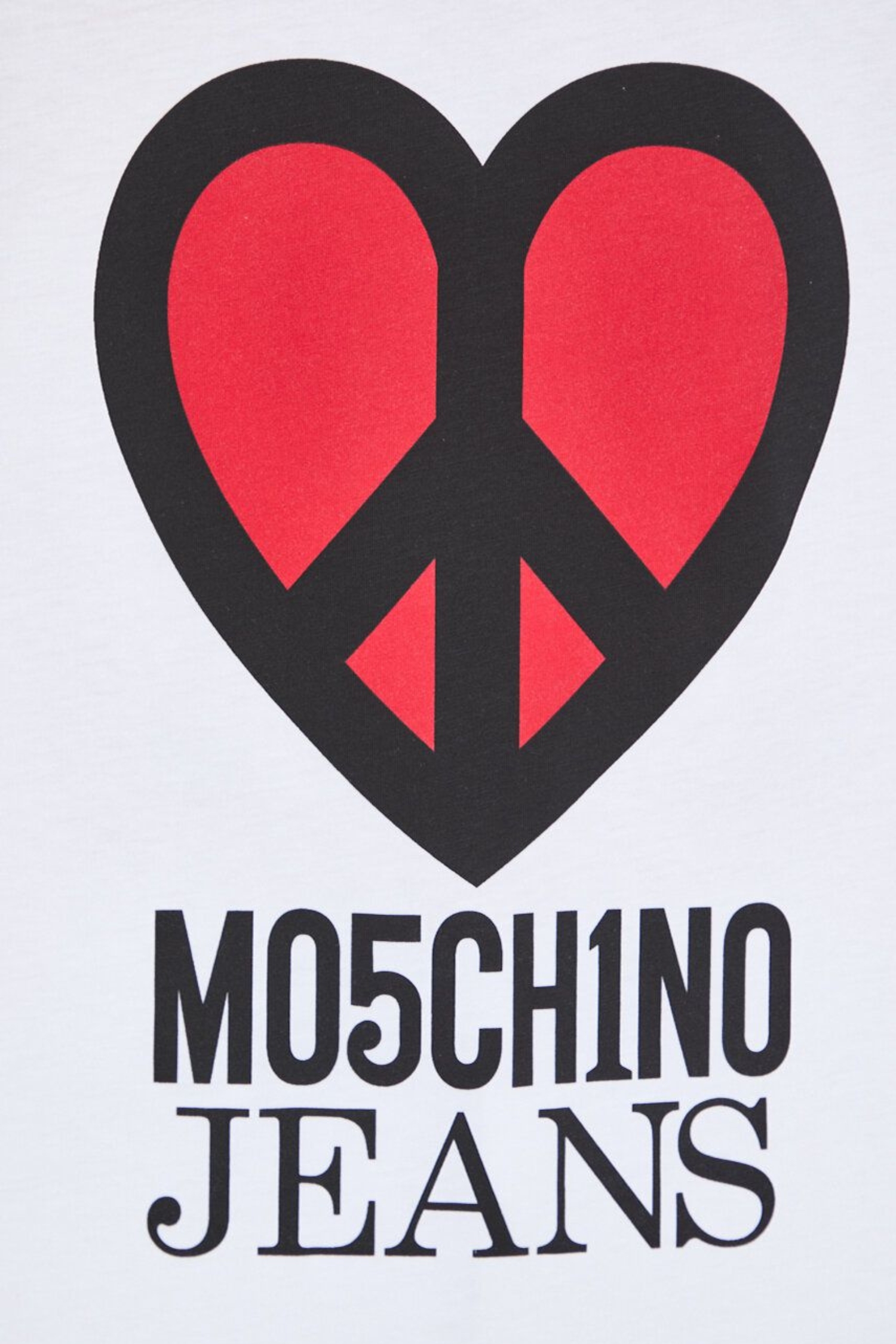 Женская белая футболка Moschino J0710.3262;4001