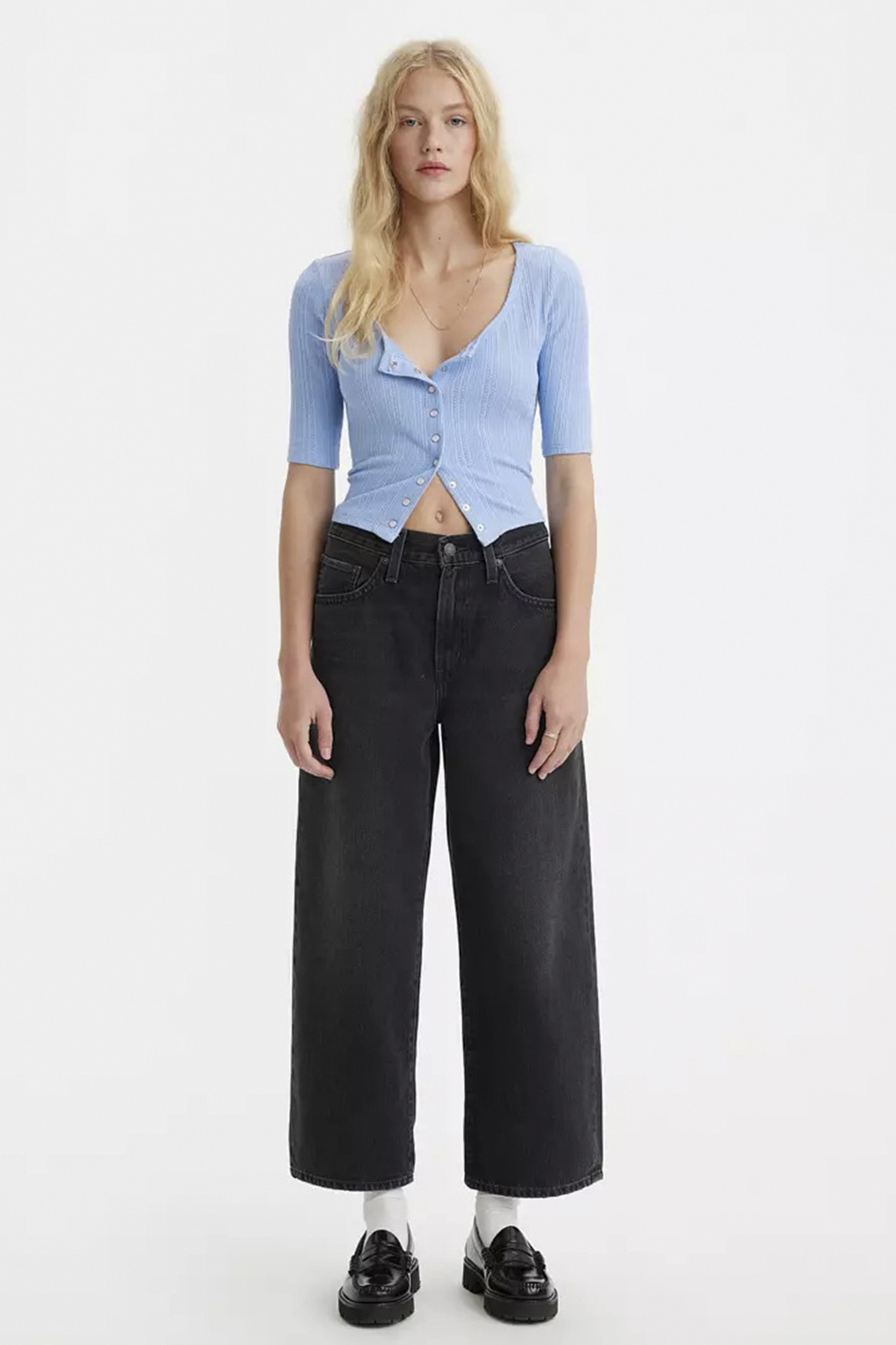 Жіночі чорні джинси Baggy High Water Levi’s® A4678;0000