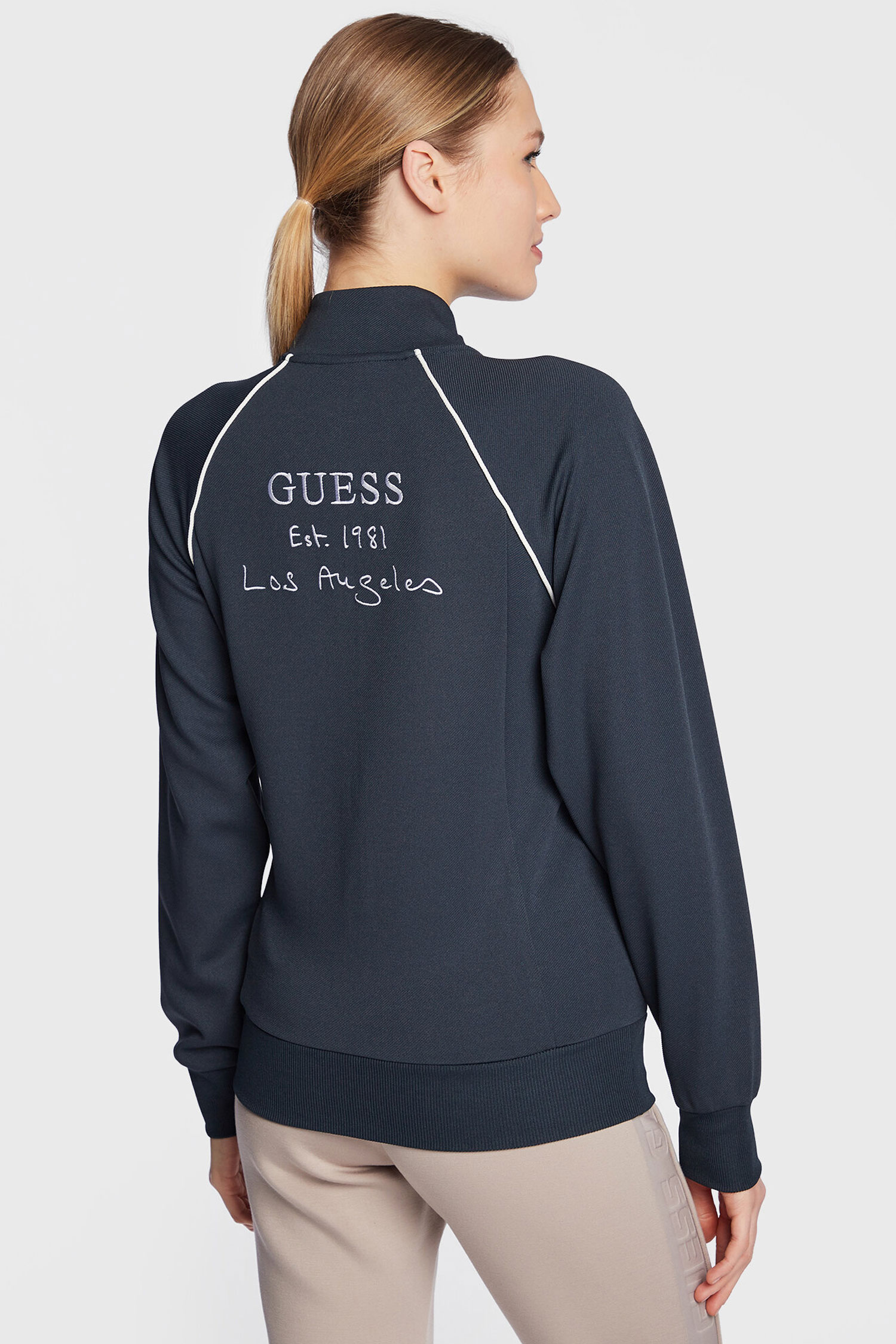Жіноча темно-синя спортивна кофта Guess V3GQ00.KBO62;G7KI