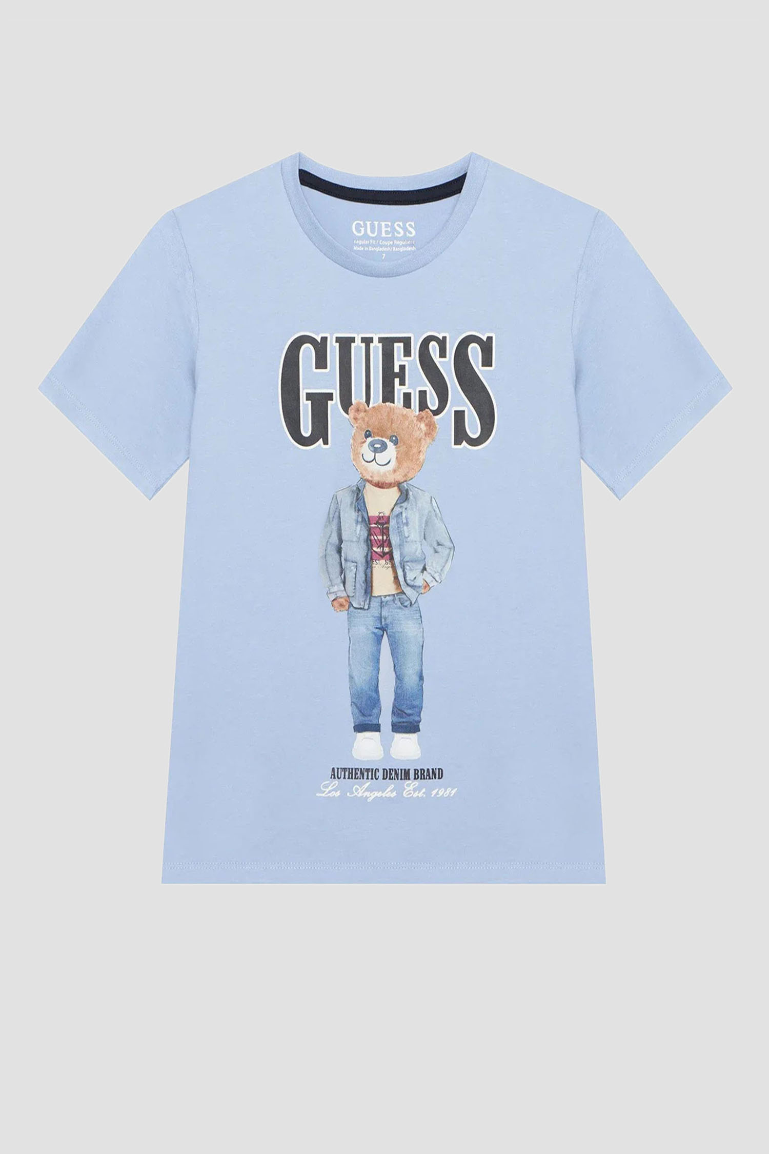 Дитяча блакитна футболка Guess Kids L6RI11.K8HM4;G76S
