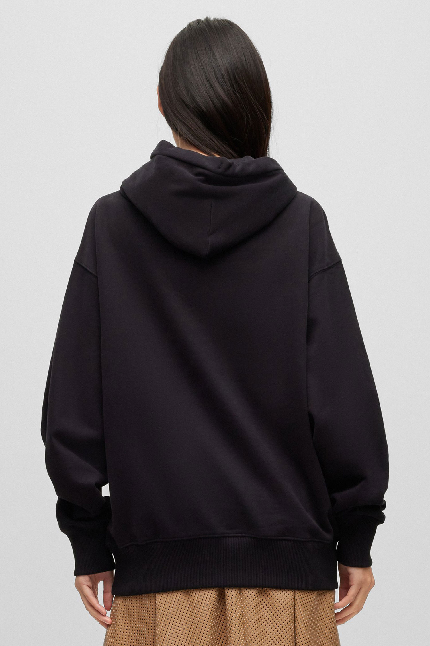 Женское черное худи BOSS 50490635;001