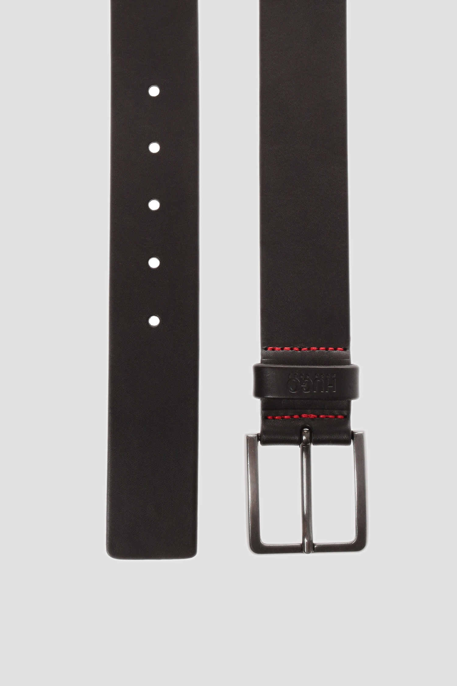 Чоловічий чорний шкіряний ремінь HUGO 50385358;001