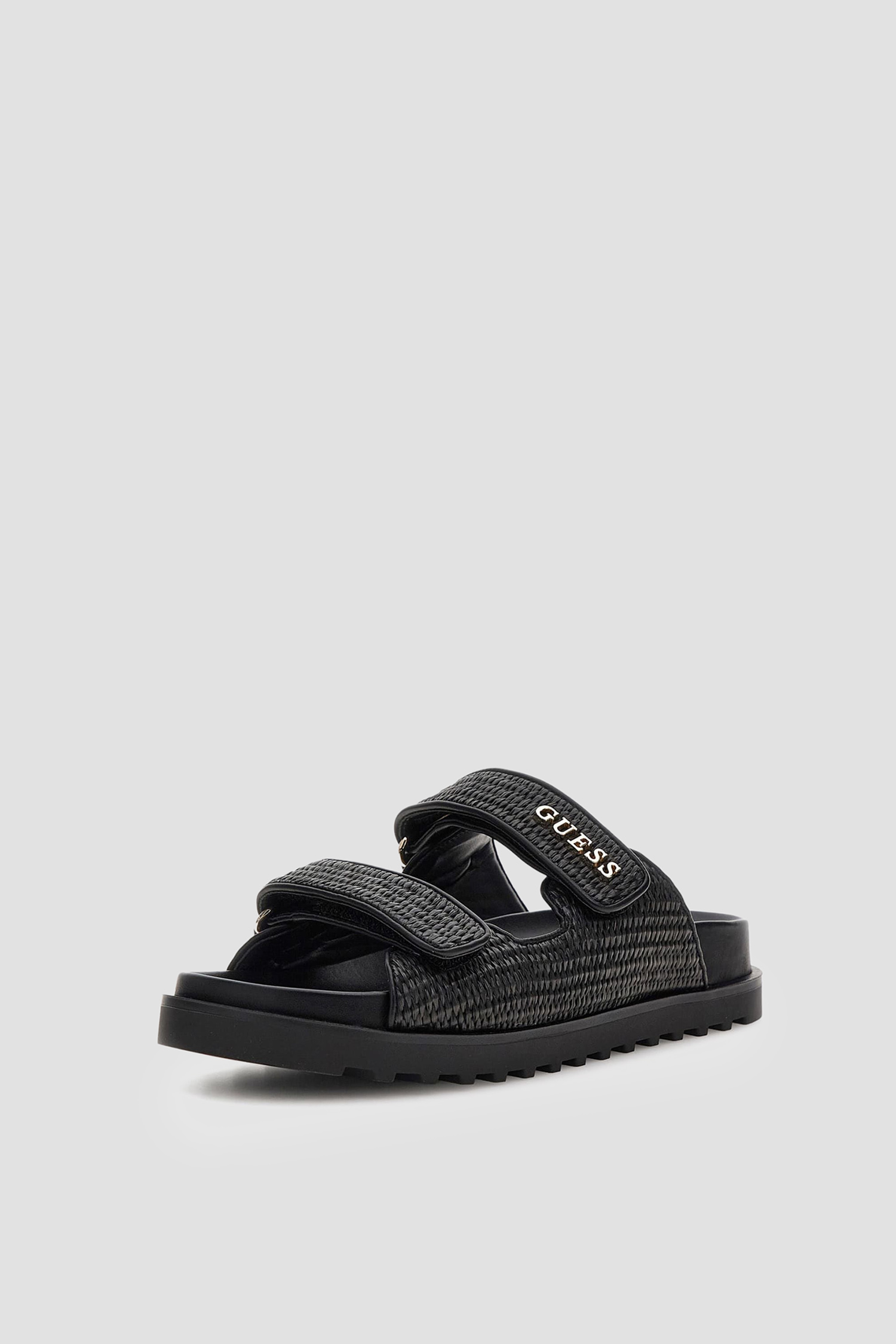 Женские черные слайдеры Guess FLJFDE.FAP19;BLACK