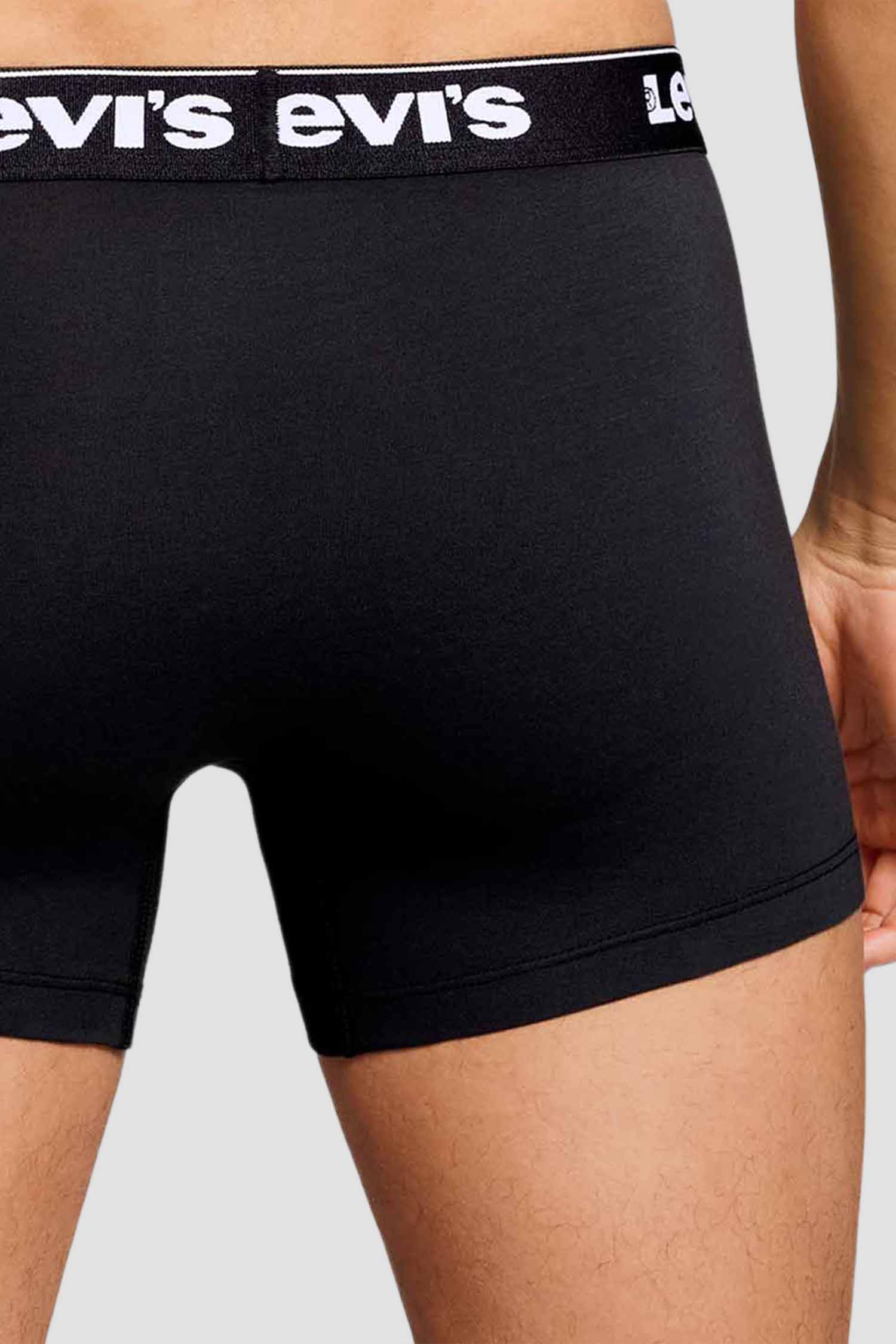 Мужские черные боксеры (3 шт) Levi’s® 701236673;001