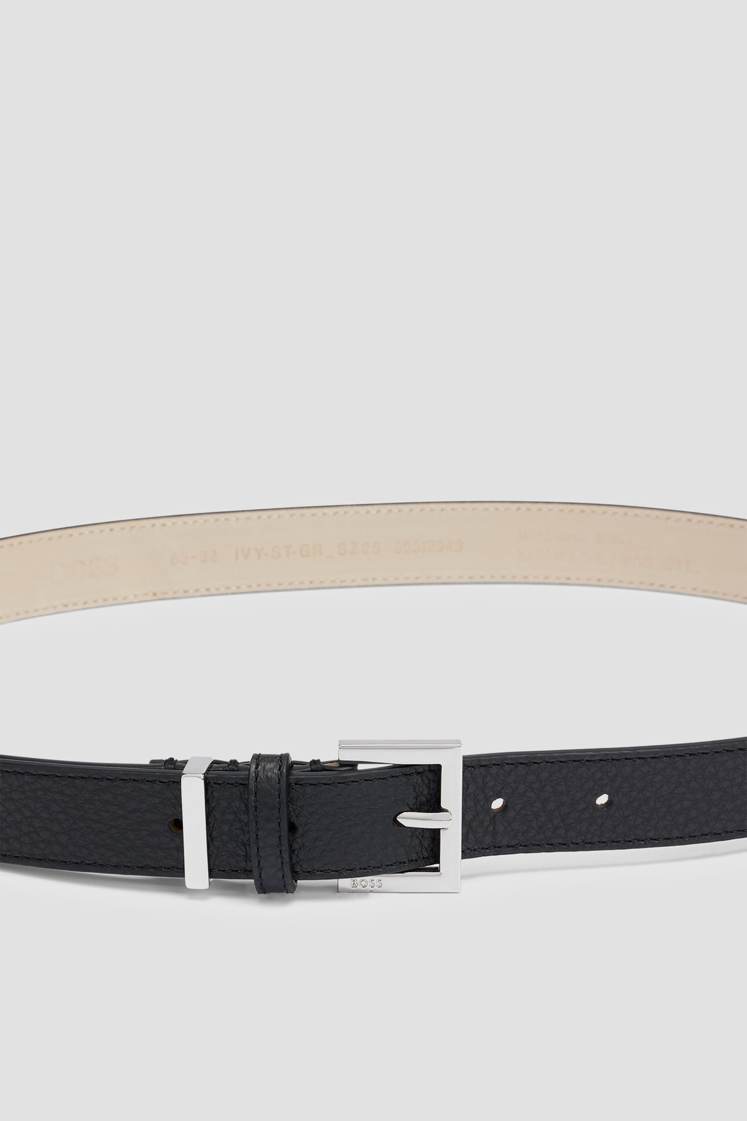 Женский черный кожаный ремень BOSS 50512949;001