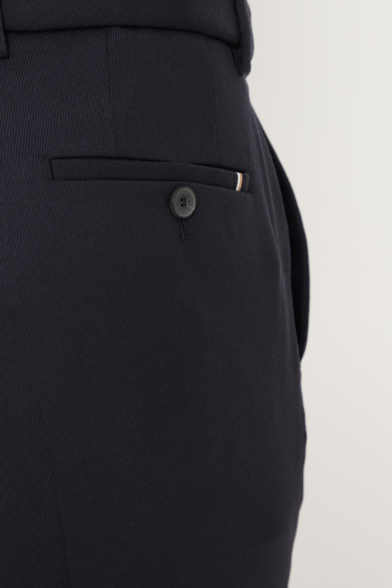 Мужские темно-синие шерстяные брюки BOSS 50534883;410