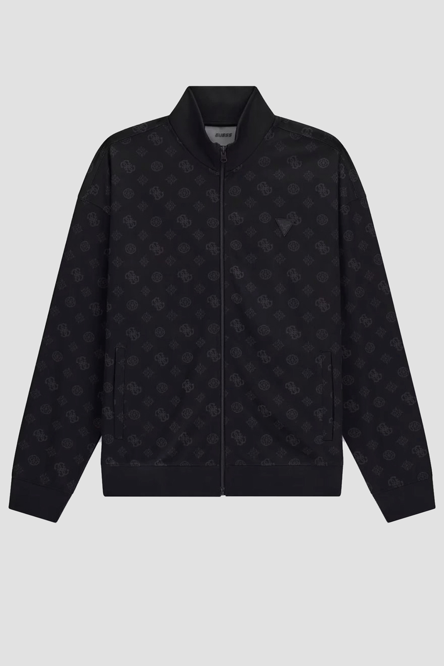 Мужская черная спортивная кофта с узором Guess Z6GQ07.K2849;FJCD