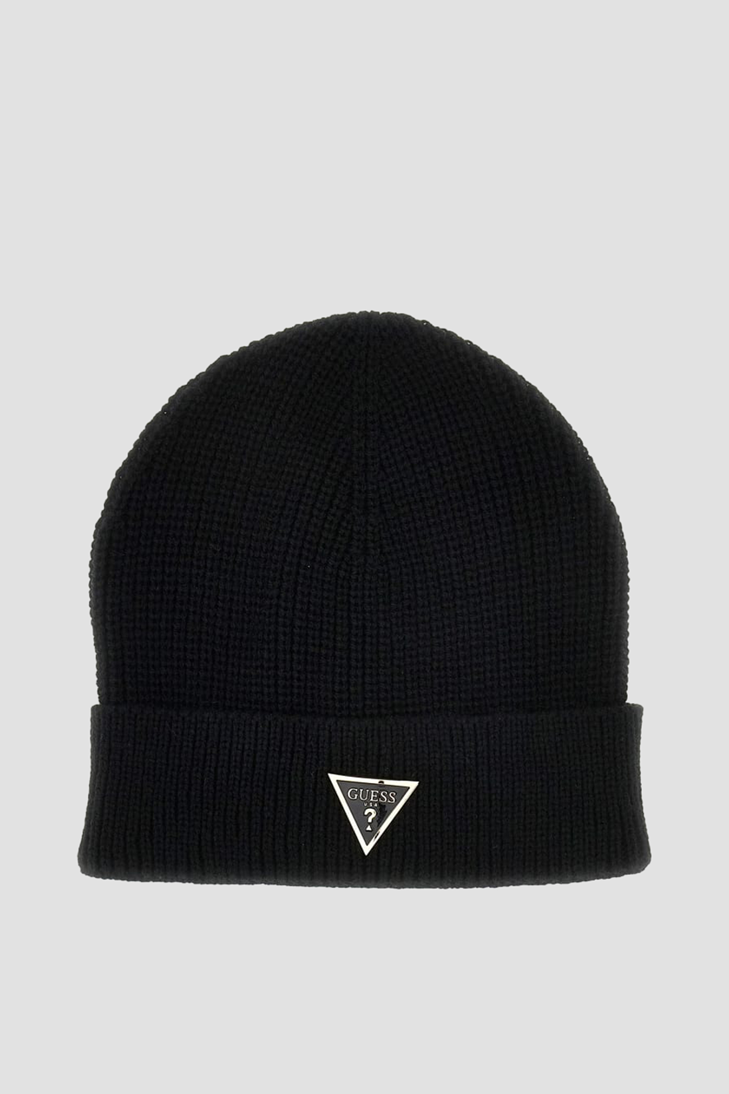 Чоловіча чорна шапка Guess AM9584.POL01;BLA