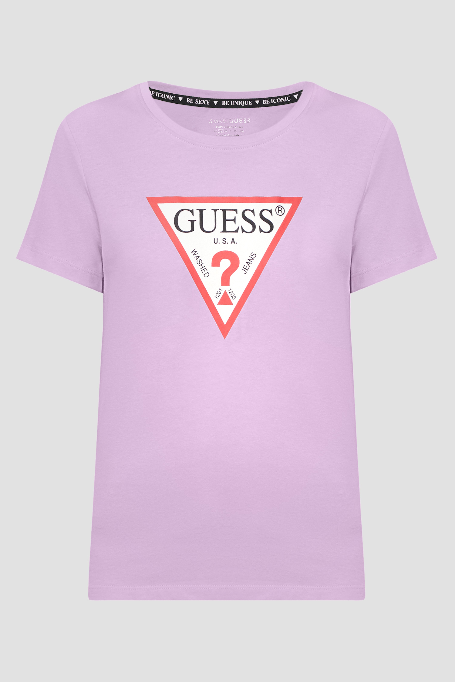Жіноча бузкова футболка Guess W1YI1B.I3Z11;A405