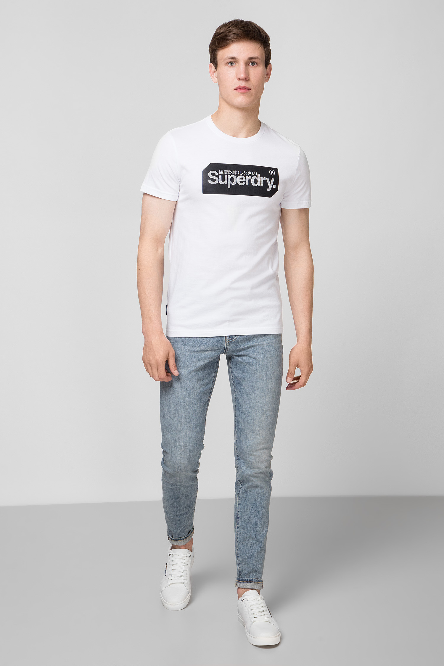 Мужская белая футболка SuperDry M1010049A;01C