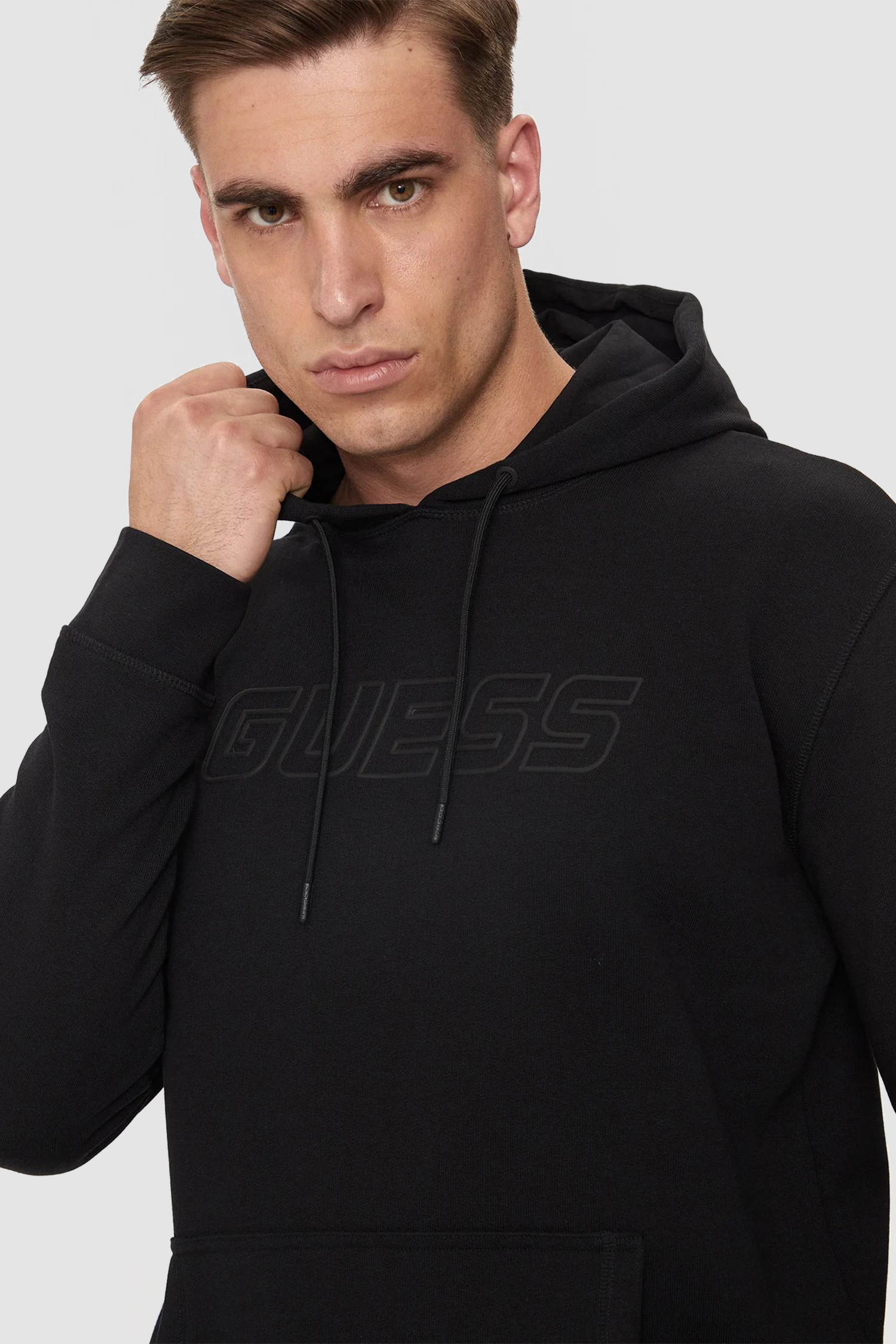 Чоловіче чорне худі Guess Z4YQ12.KAIJ1;JBLK