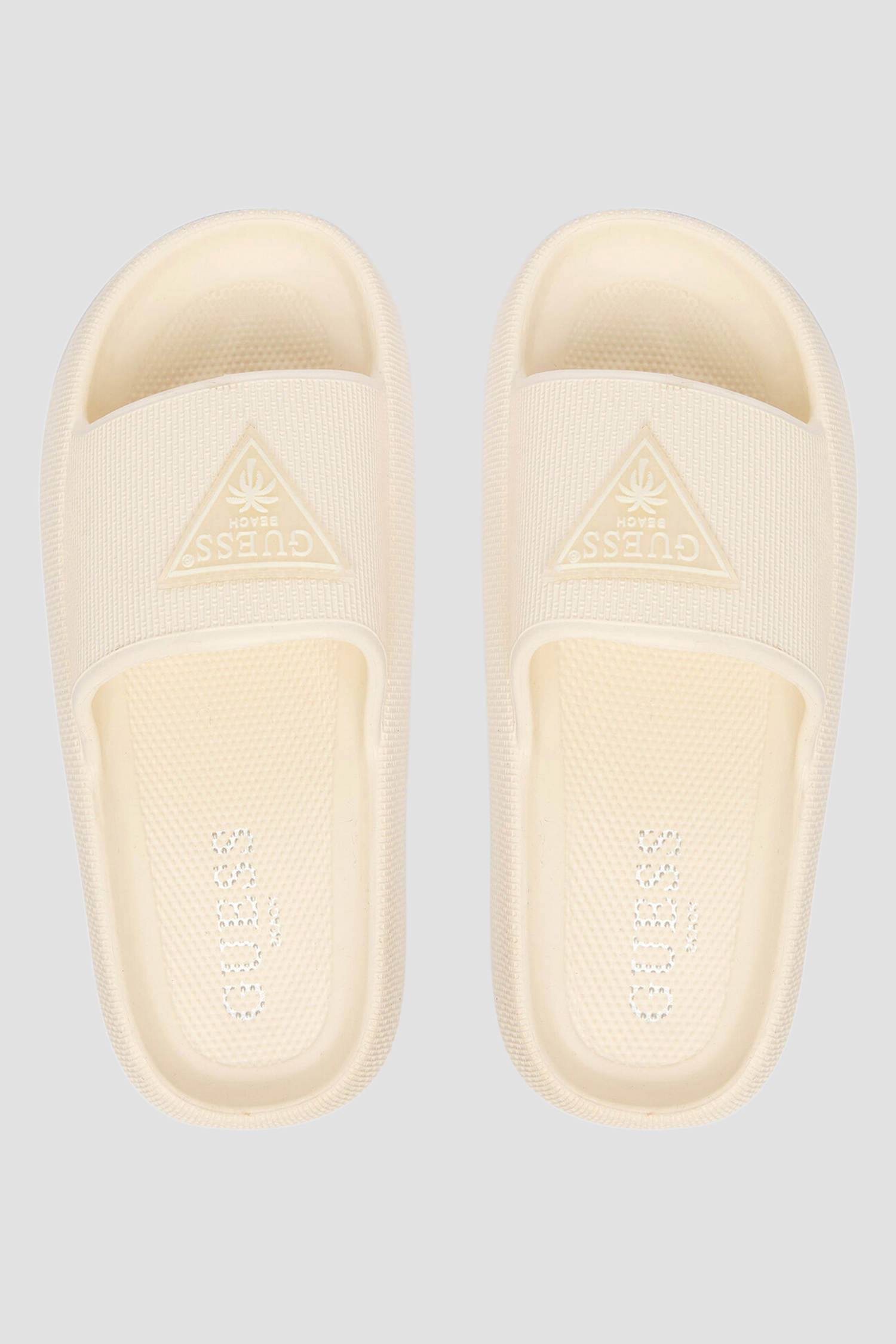 Женские белые слайдеры Guess E6GZ19.WG5X0;MLK