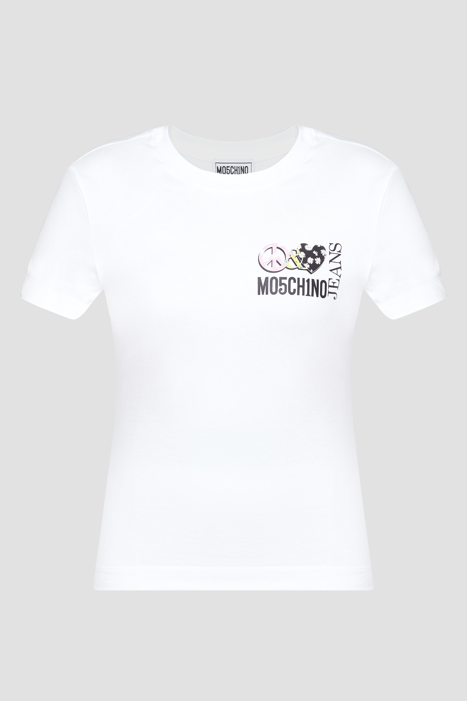 Женская белая футболка Moschino J0707.3762;3001