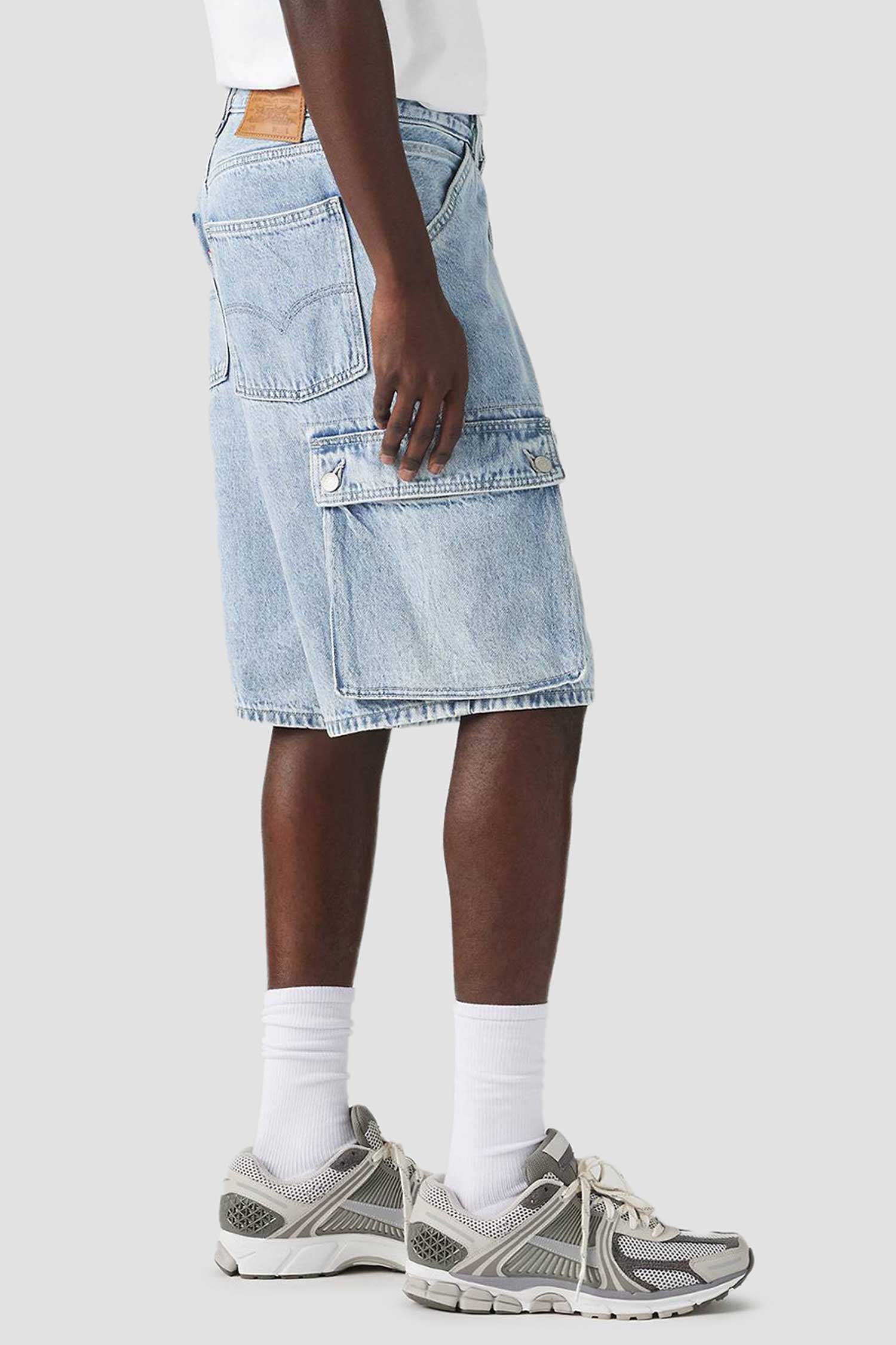 Мужские голубые джинсовые шорты 478™ Baggy Cargo Levi’s® 001GU;0004