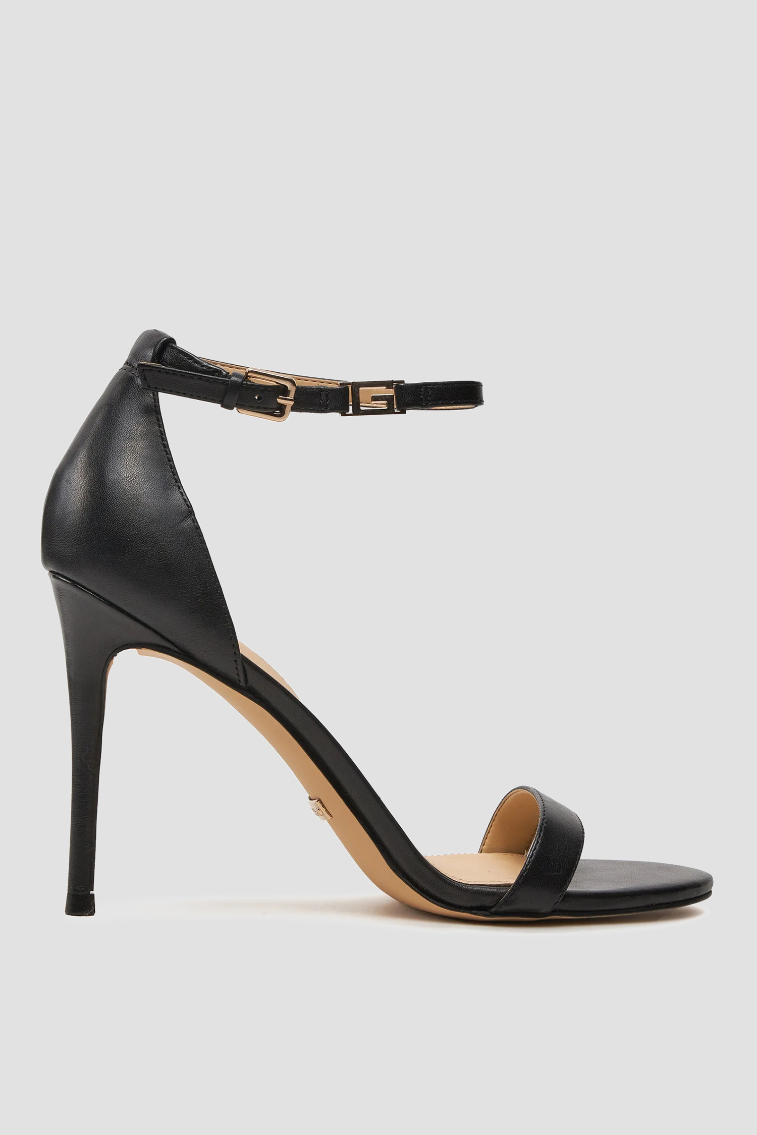 Женские черные кожаные босоножки Guess FL8KIL.LEA03;BLACK