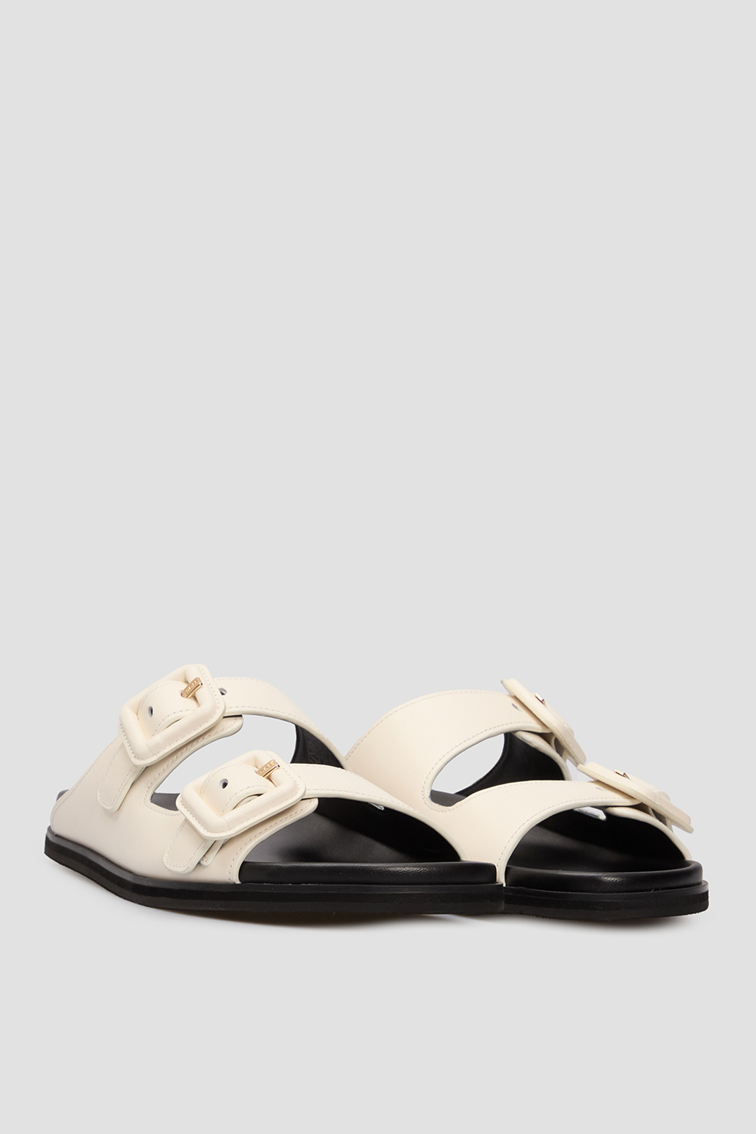 Жіночі білі шкіряні слайдери BOSS 50542329;118