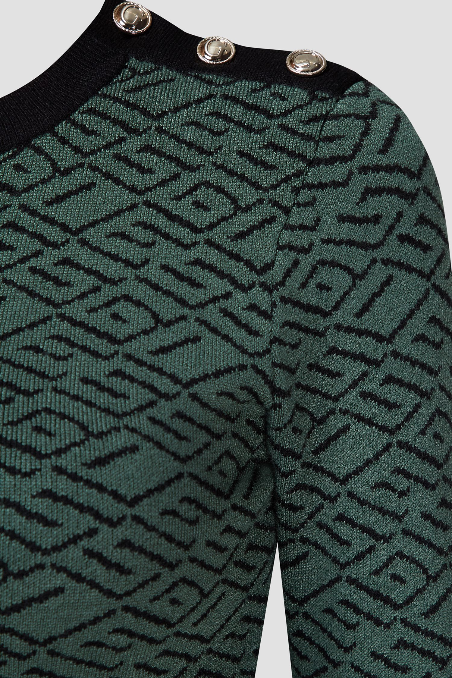 Жіночий зелений джемпер з візерунком Guess W1BR55.Z1091;P84Z