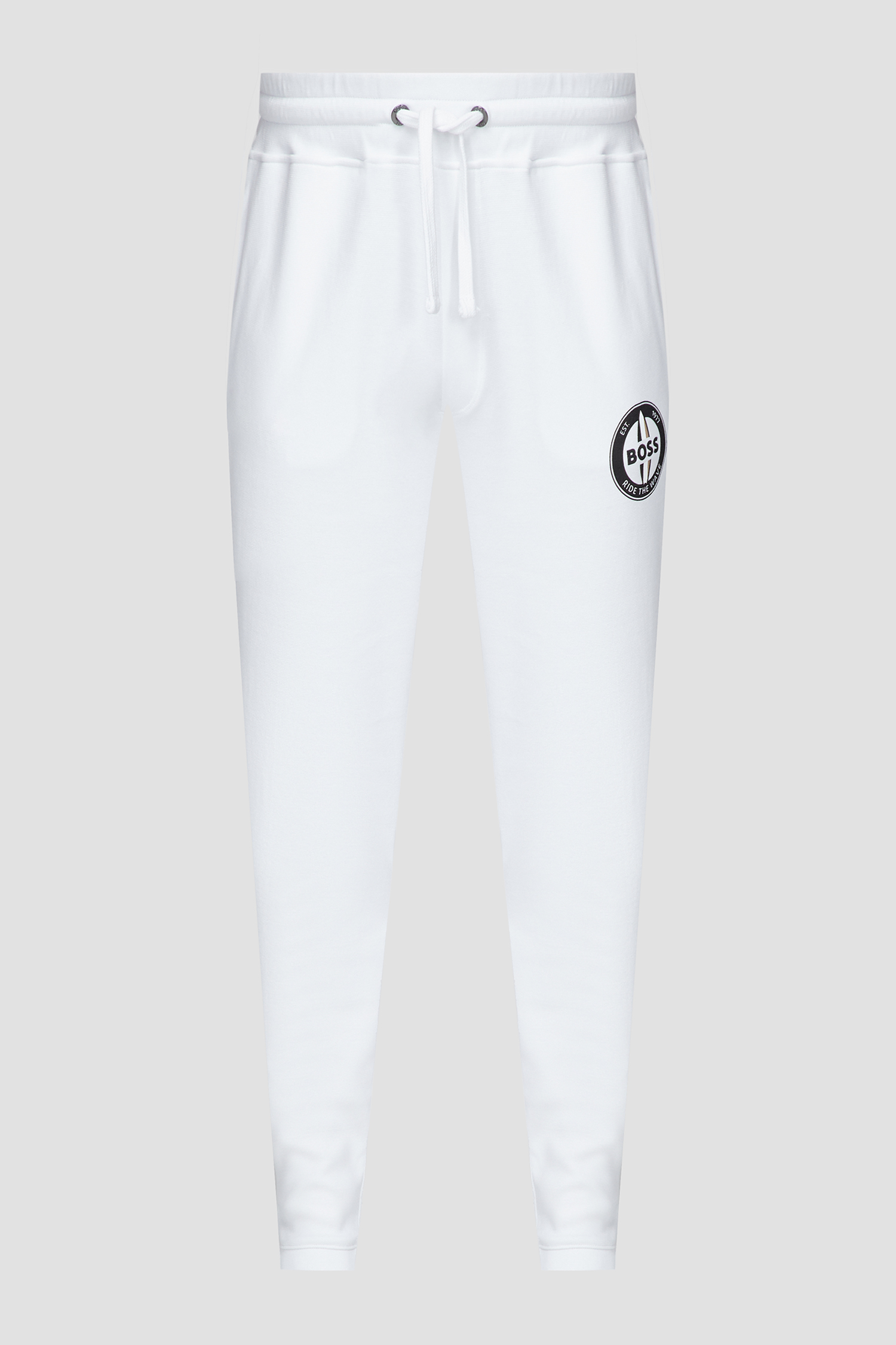 Чоловічі білі спортивні штани BOSS 50469216;100
