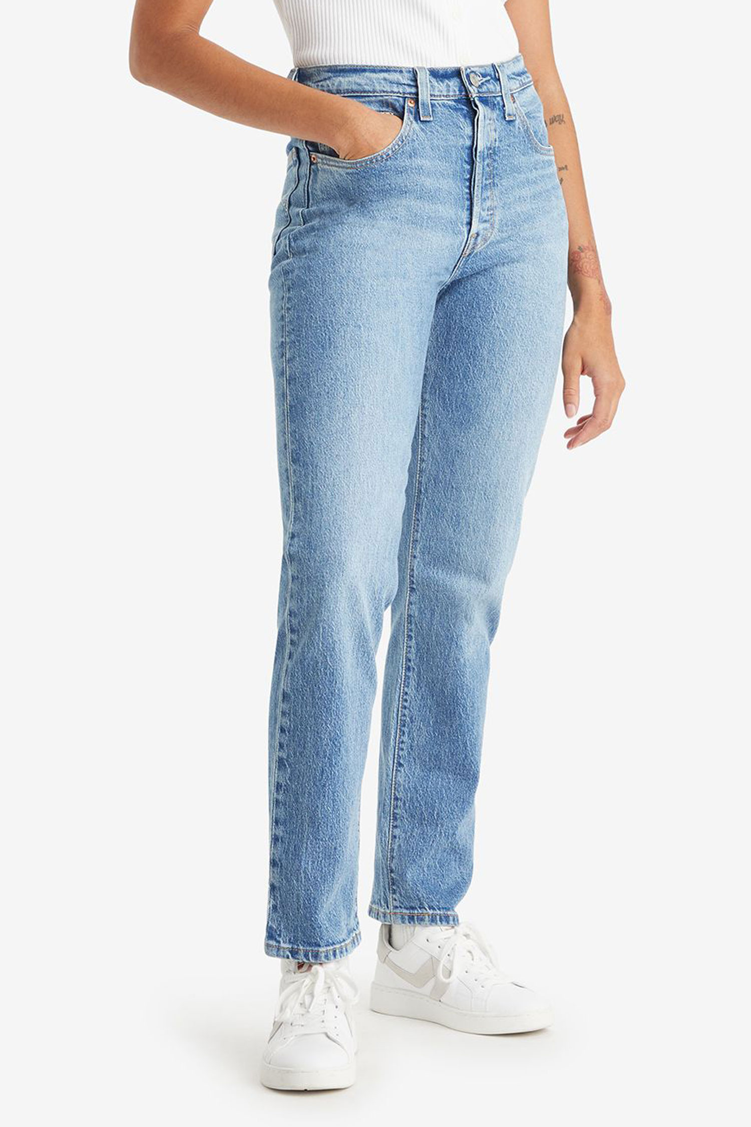 Женские голубые джинсы  501® Straight Levi’s® 12501;0415