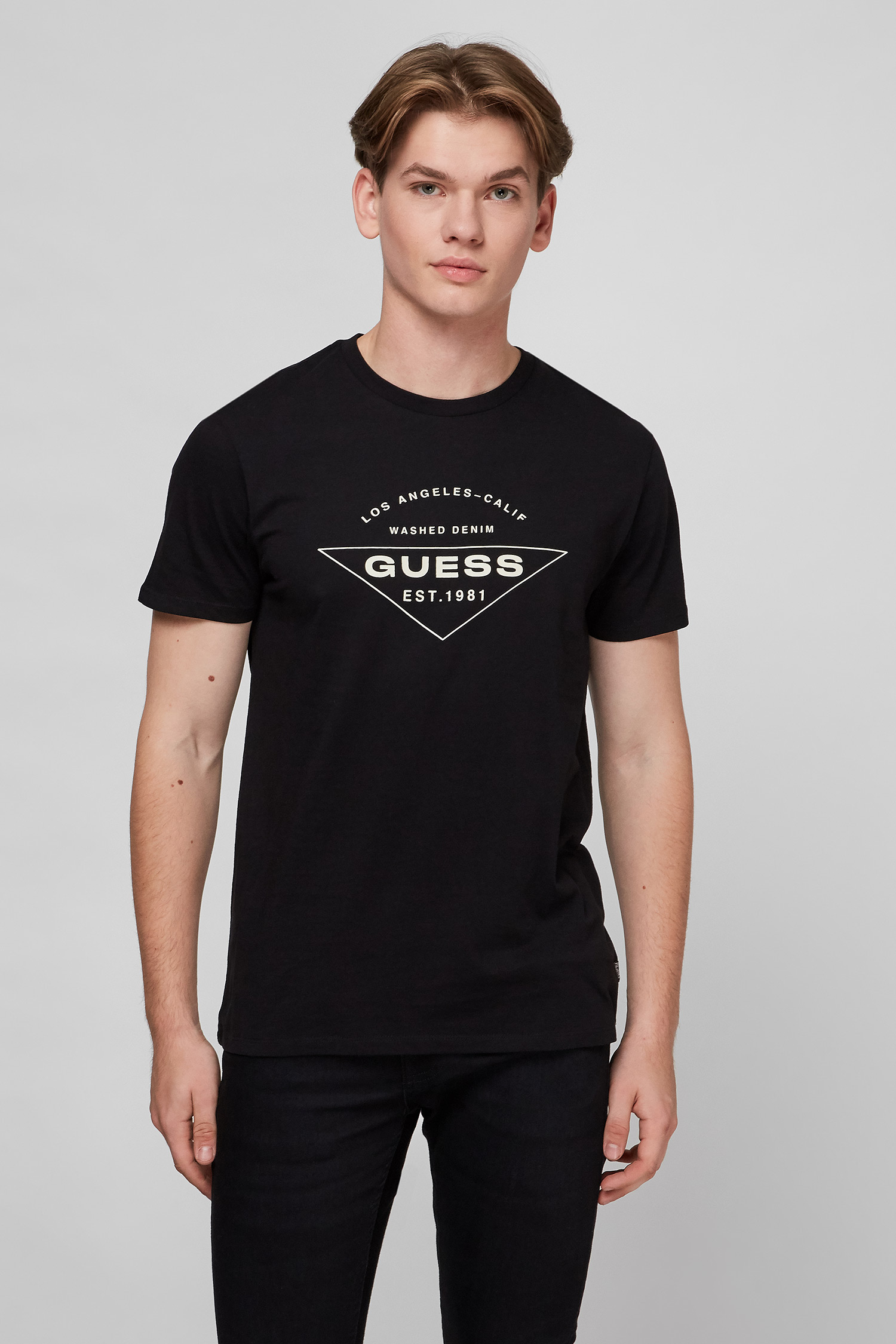 Чорна футболка для хлопців Guess MBYI05.R9RMD;JBLK