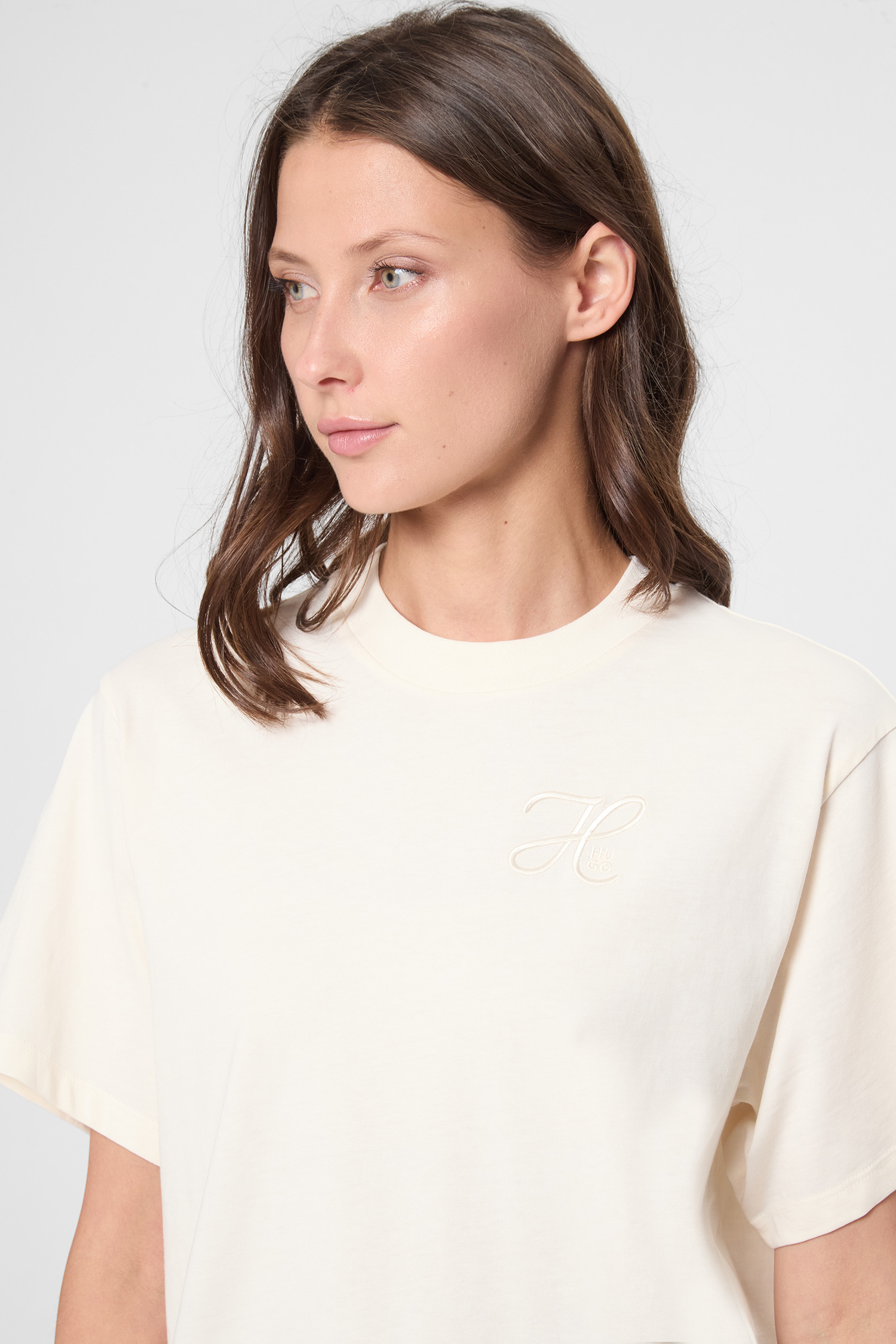 Жіноча біла футболка HUGO 50550901;118