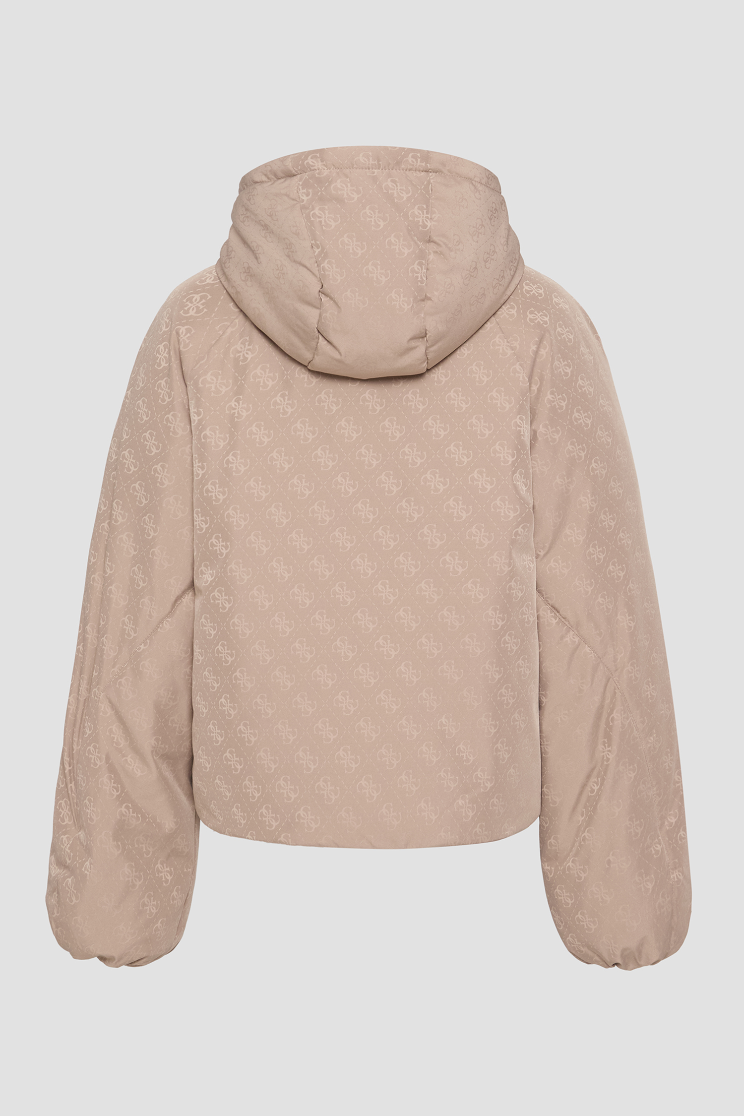 Женская бежевая куртка с узором Guess V5BL07.WGLW2;FNGX