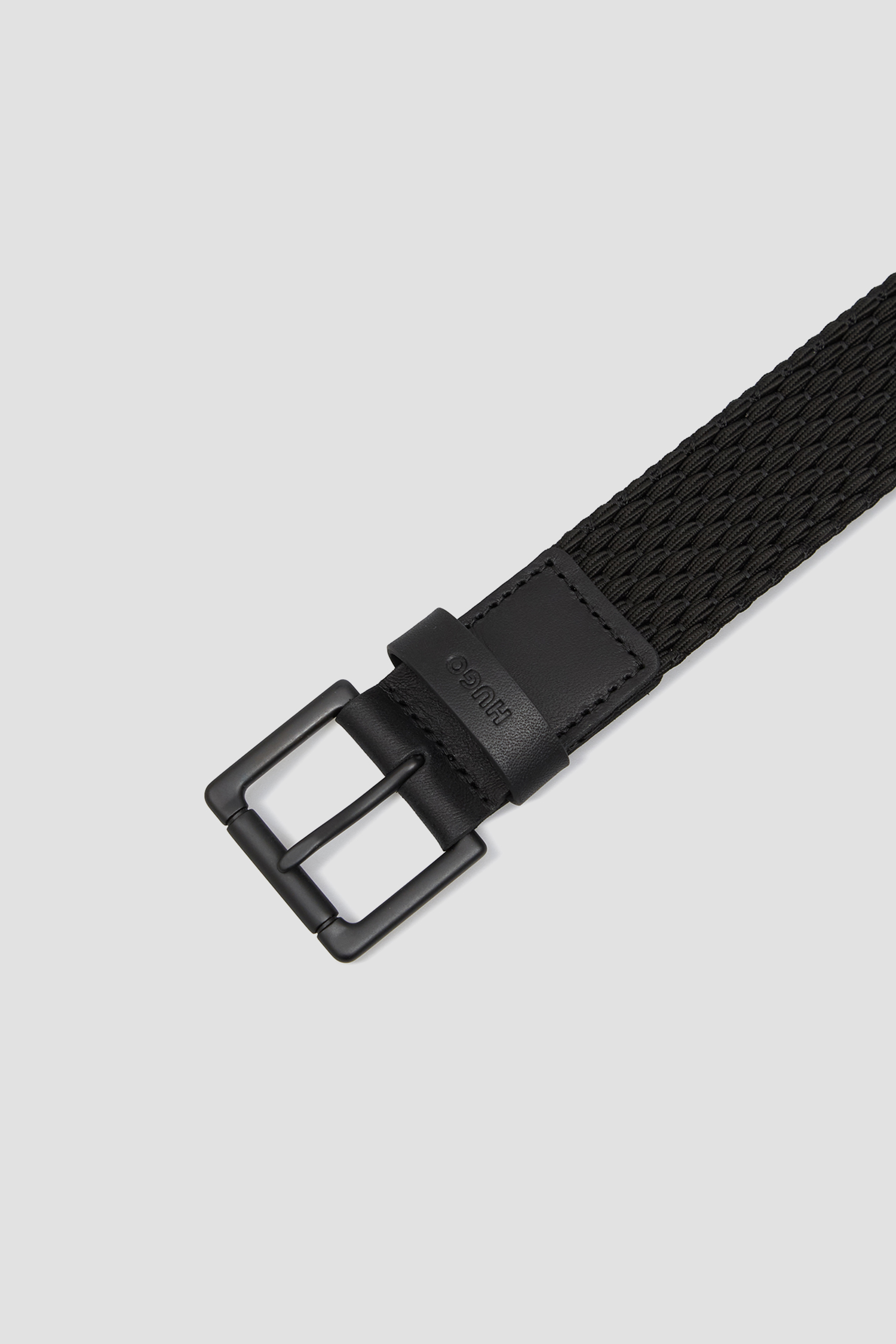 Мужской черный ремень HUGO 50558780;001