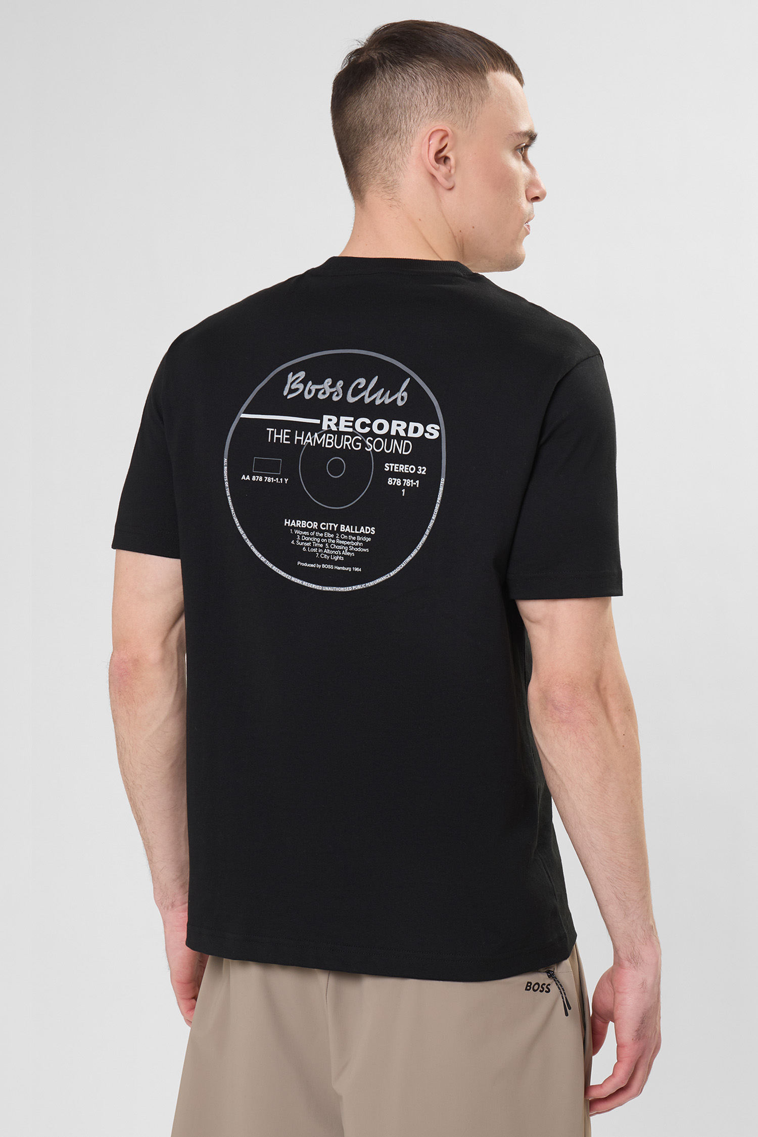 Чоловіча чорна футболка BOSS 50556033;001