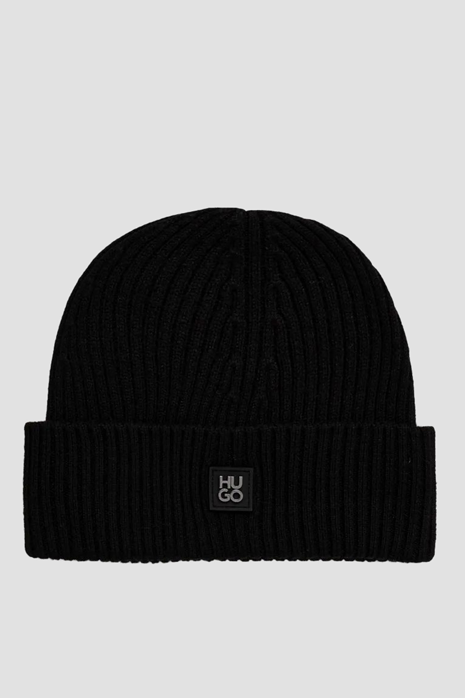 Чоловіча чорна вовняна шапка HUGO 50527250;001