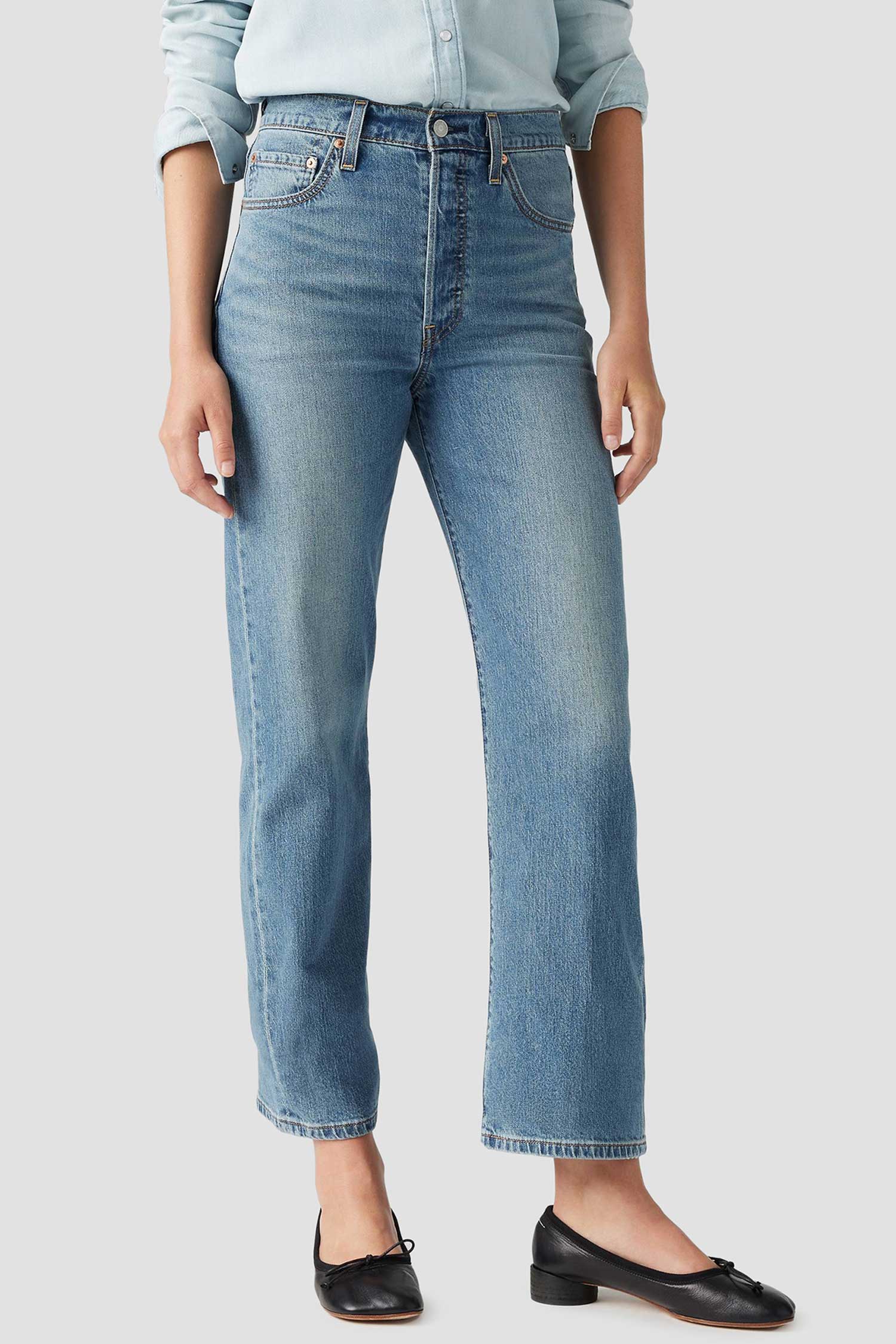 Жіночі сині джинси Ribcage Straight Ankle Levi’s® 72693;0230