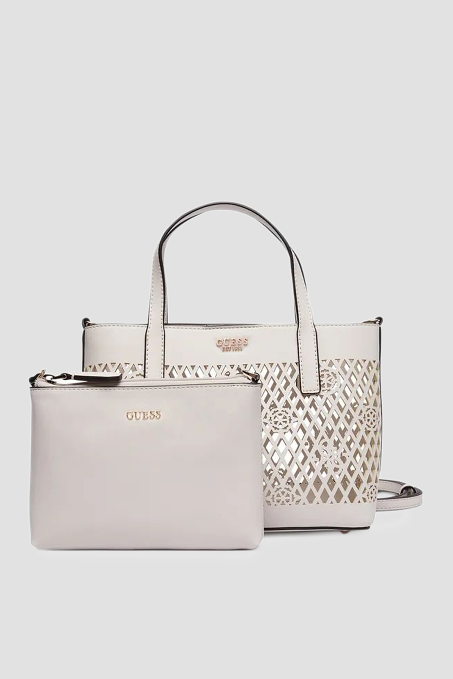 Женская белая сумка Guess HWPG99.11750;OFF